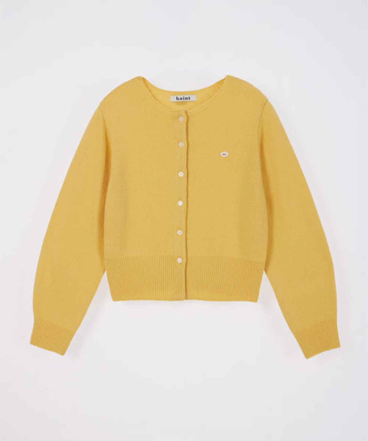 헤인트(HAINT) FRENCH BOAT NECK CARDIGAN_3COLORS_YELLOW