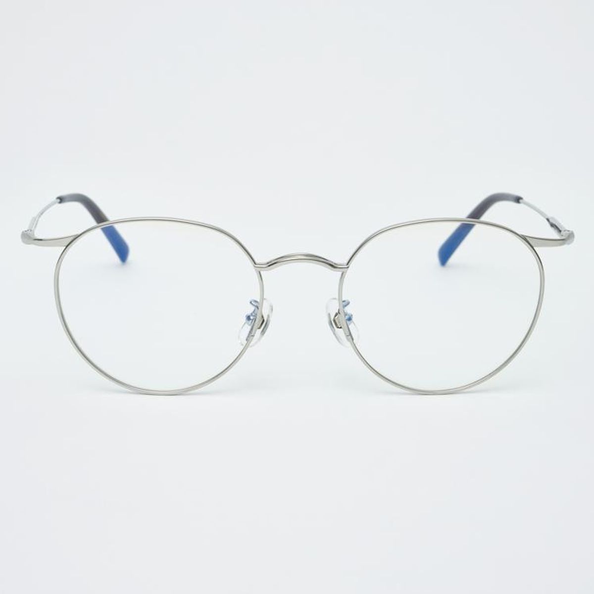 알로아이웨어(ALO EYEWEAR) [illusionist] 오버사이즈 라운드 티타늄 실버 안경테 IL8404 1111G