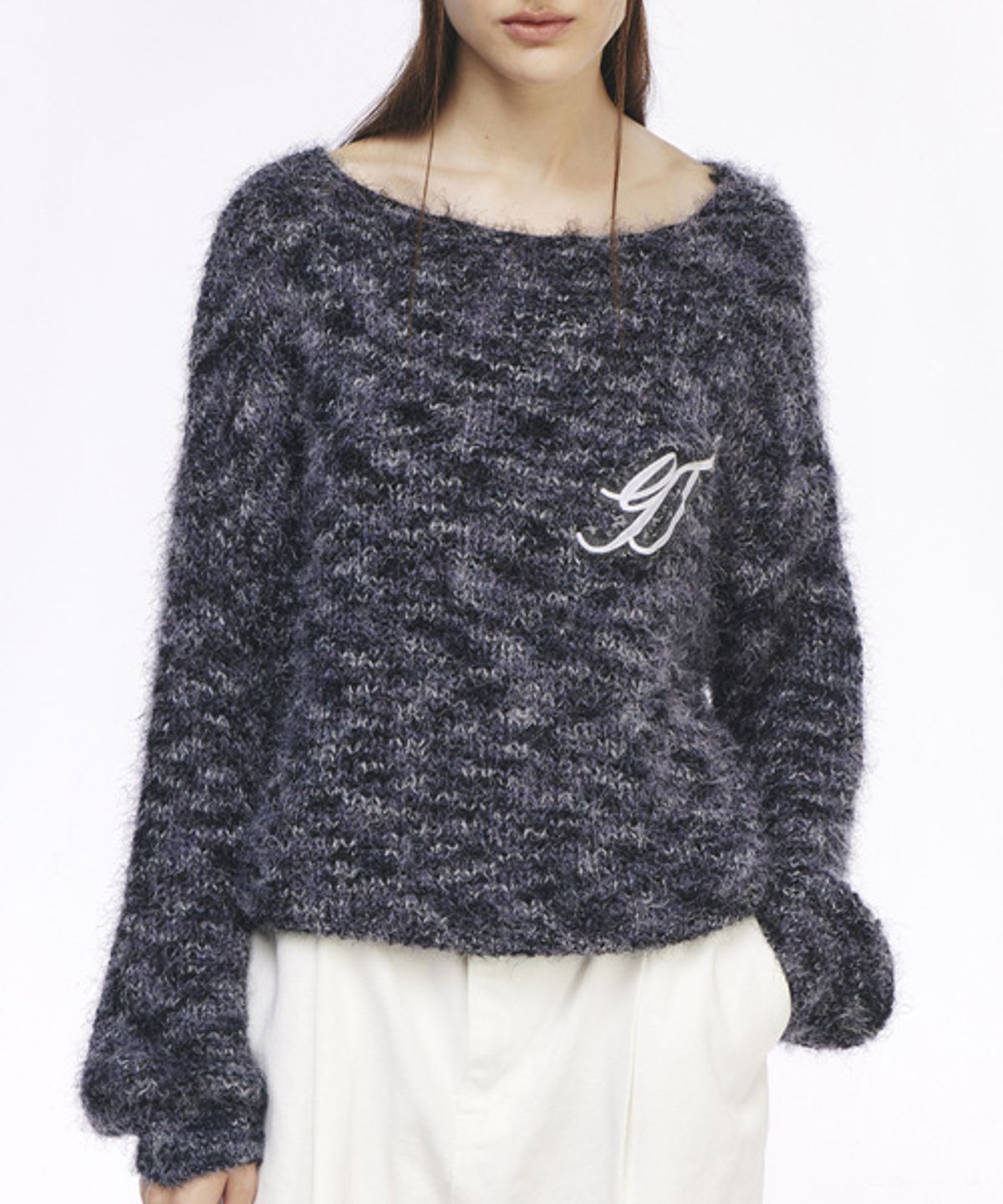 그레이티스트(THE GREATEST) LOGO Patch Knit Tee Black