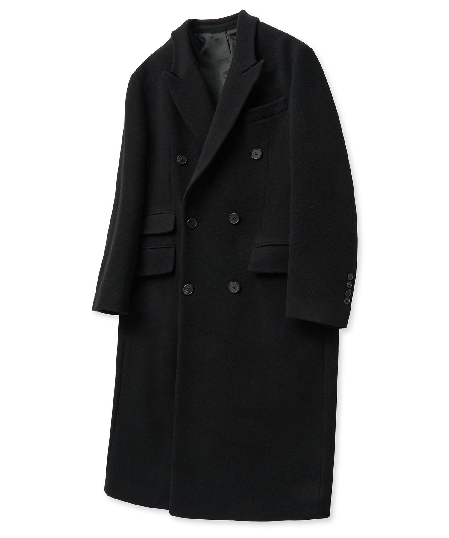 MUSINSA公式 | TNGT ブラックオーバーサイズカシミヤダブルブレスト
