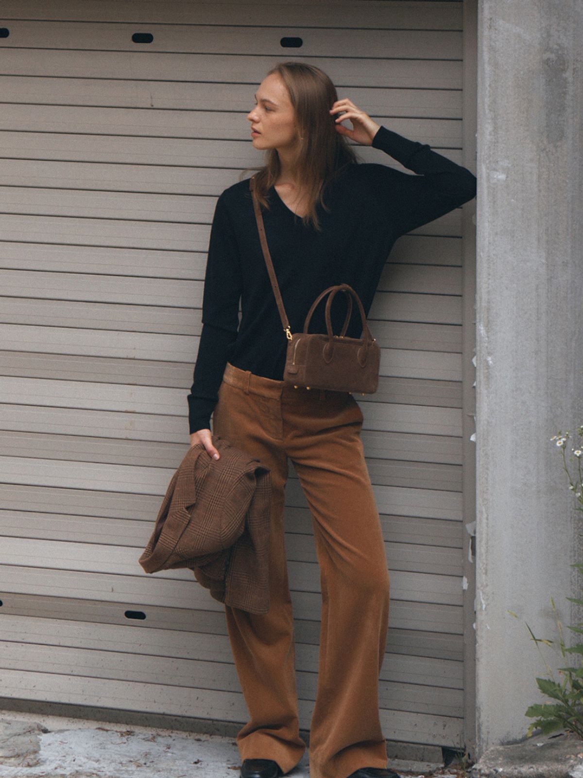드메리엘(DEMERIEL) Bowling Bag Medium Chestnut