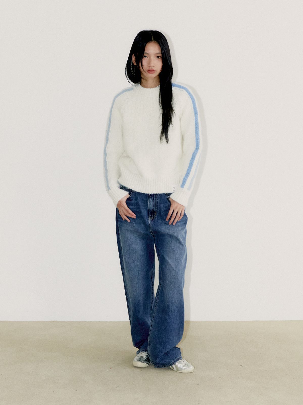 오피쉬(OAFISH) WIDE BASIC DENIM PANTS, BLUE