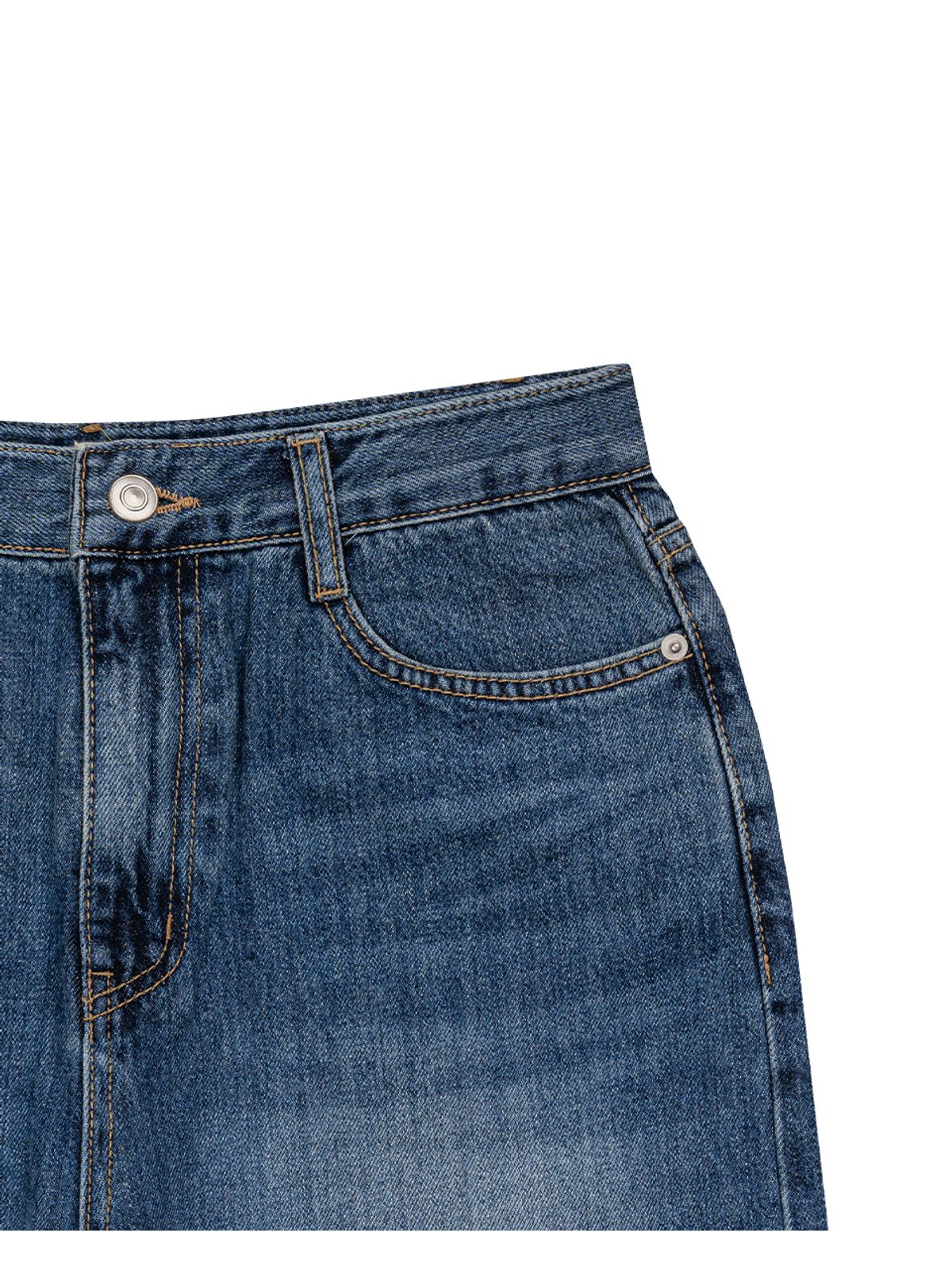 오피쉬(OAFISH) WIDE BASIC DENIM PANTS, BLUE