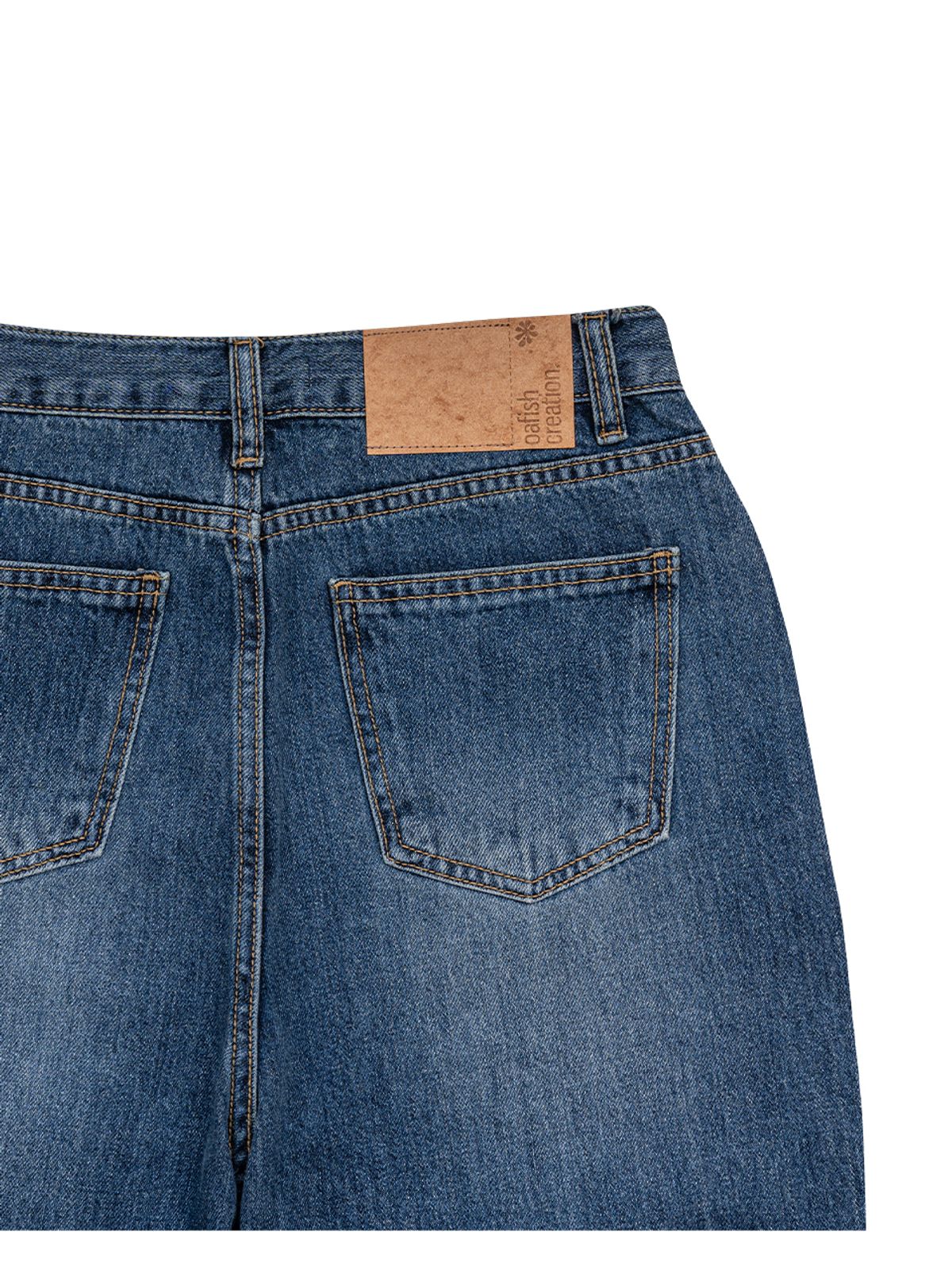 오피쉬(OAFISH) WIDE BASIC DENIM PANTS, BLUE