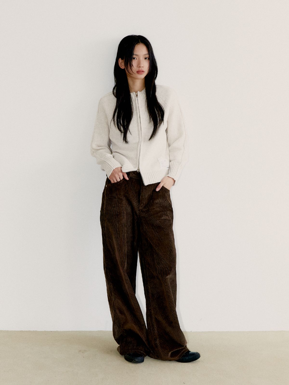 오피쉬(OAFISH) WIDE CORDUROY PANTS, BROWN