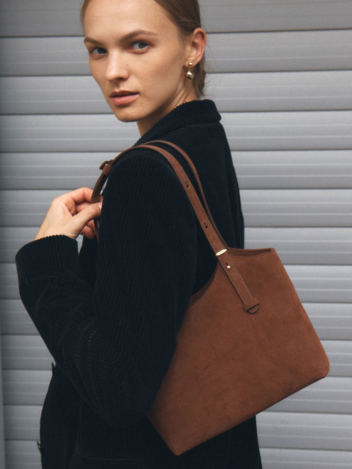 드메리엘(DEMERIEL) 90 Veneta Bag Small Chestnut