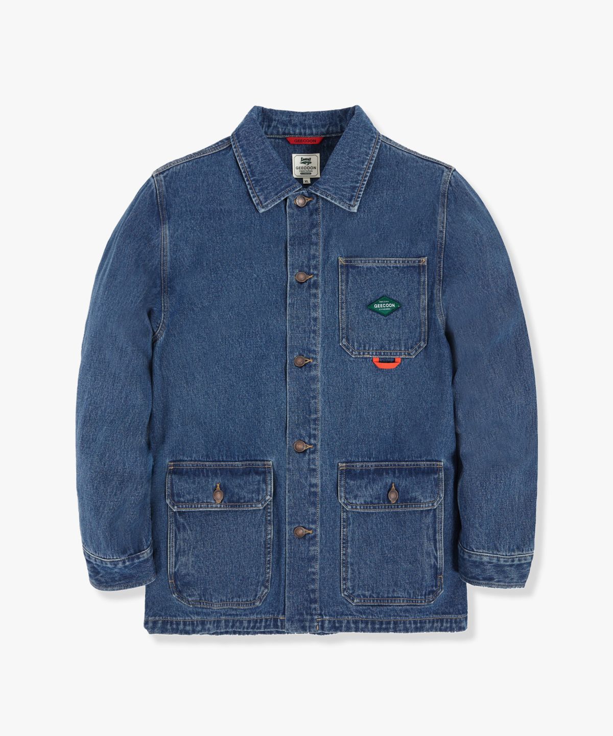 지쿤(GEECOON) 데님 워싱 워크 자켓 GEE245-203 진청