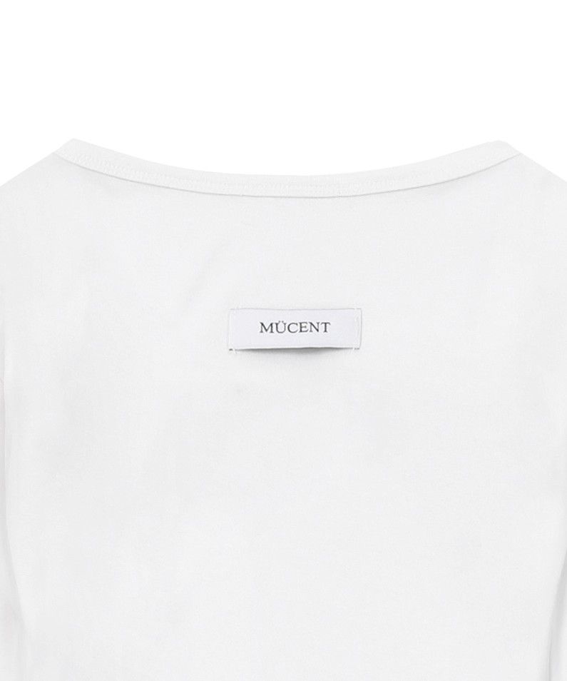 MUSINSA | MUCENT Mia Layered Top Cardigan T-Shirt (2 Colors)