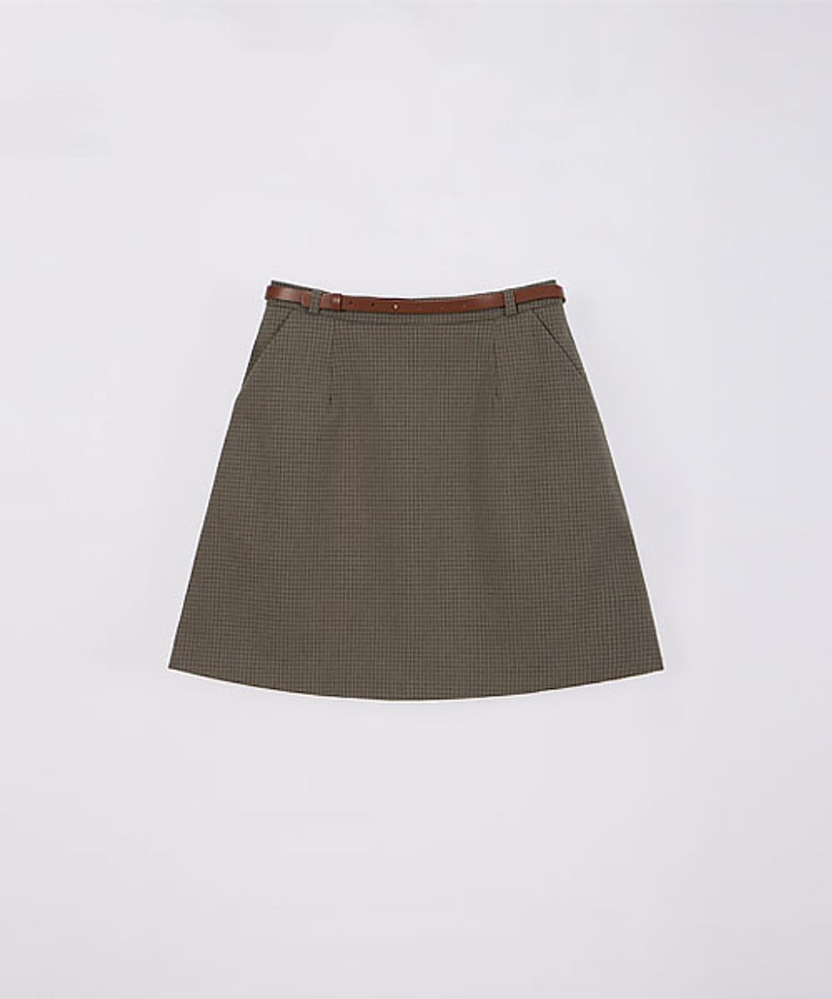 헤인트(HAINT) LIAN CHECK PATTERN MINI SKIRT_2COLORS_BEIGE