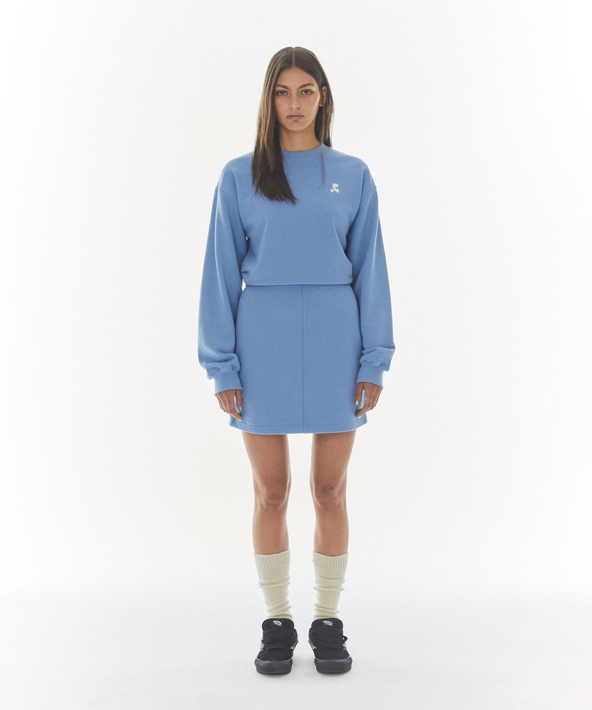 레스트앤레크레이션(REST&RECREATION) JERSEY MINI DRESS - BLUE