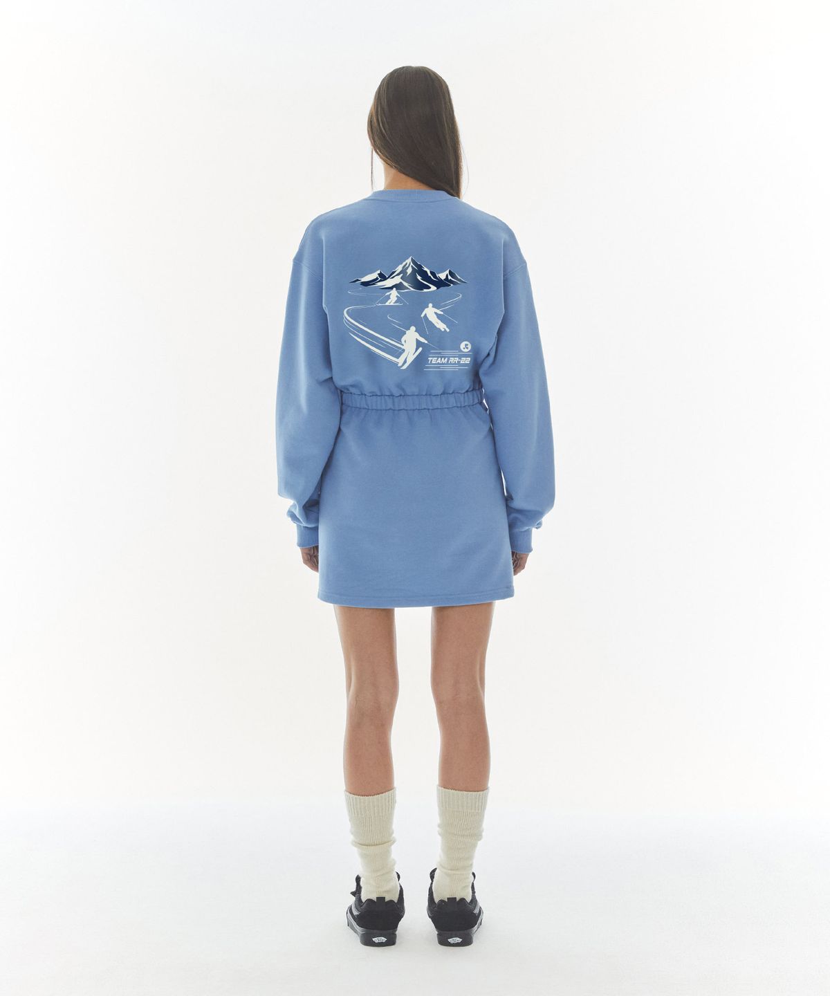레스트앤레크레이션(REST&RECREATION) JERSEY MINI DRESS - BLUE