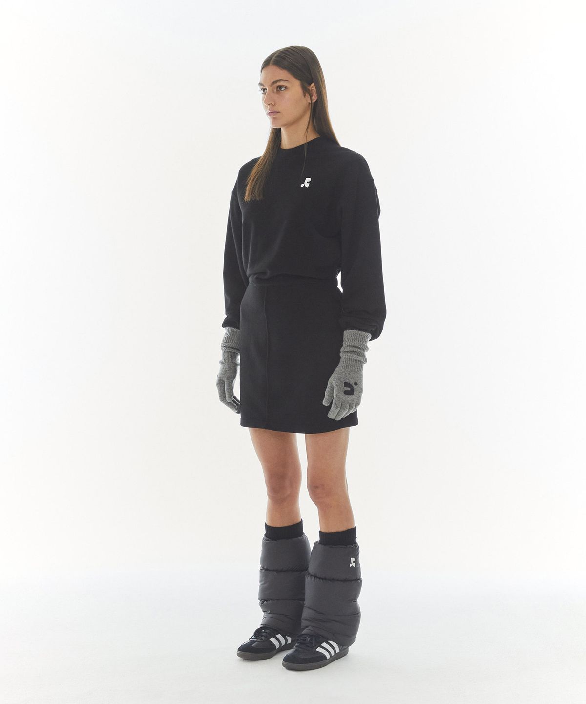 레스트앤레크레이션(REST&RECREATION) JERSEY MINI DRESS - BLACK