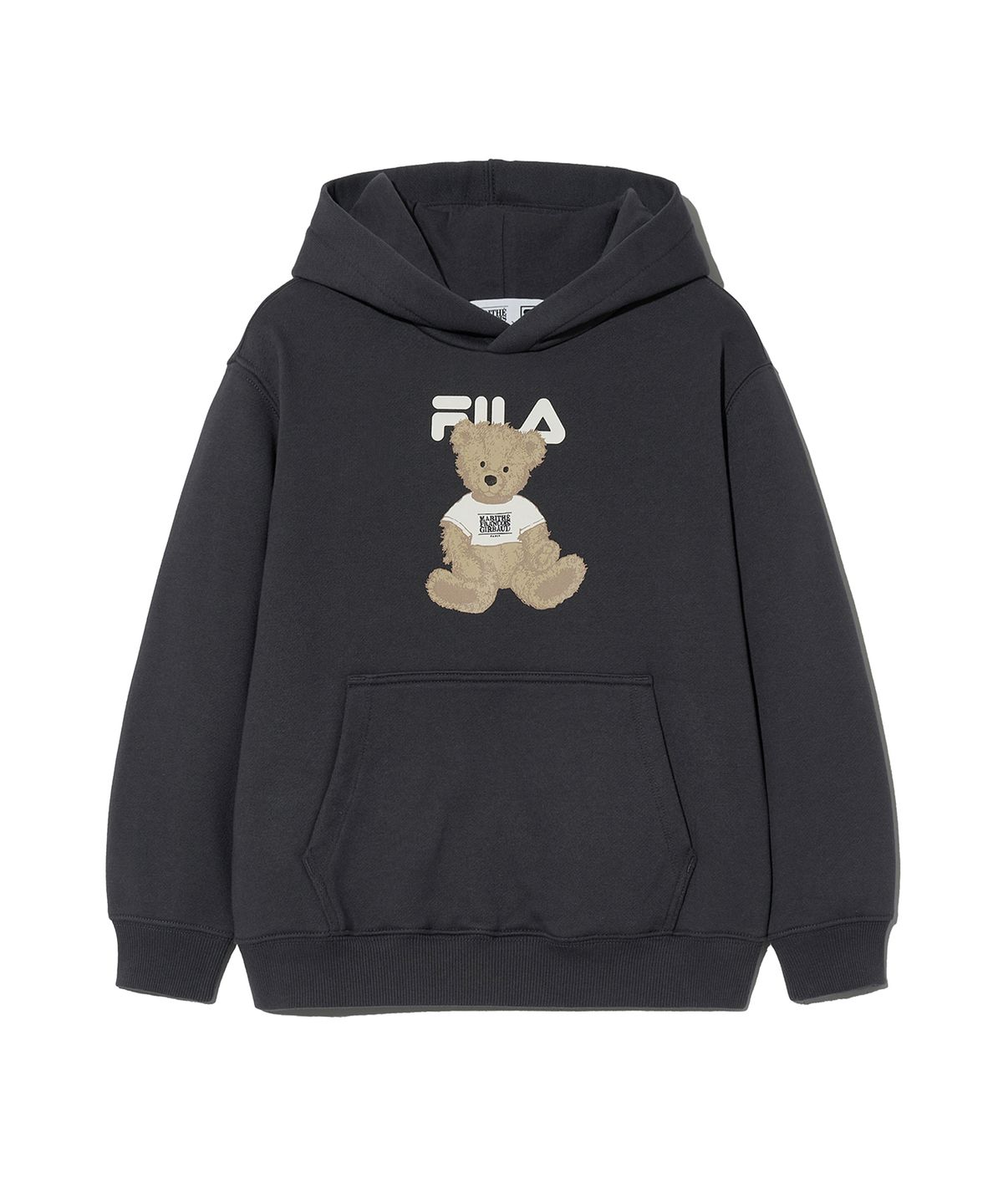 마리떼 키즈(MARITHÉ KIDS) MFG X FILA KIDS DOODLE BEAR HOODIE dark gray