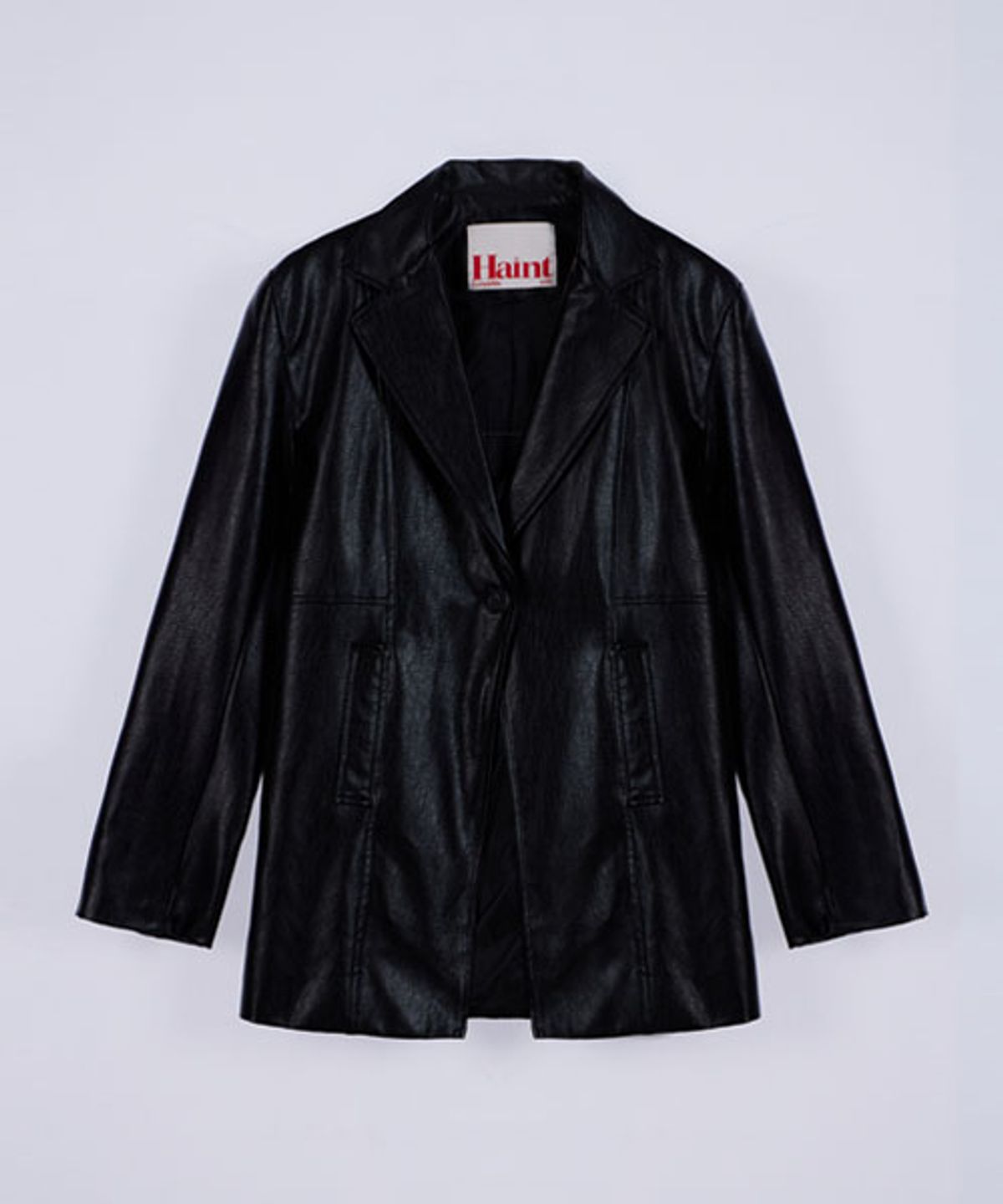 헤인트(HAINT) LINE POINT LEATHER SINGLE JACKET