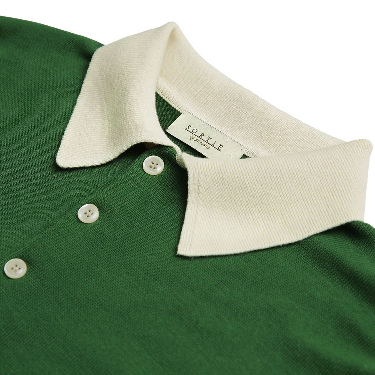 솔티(SORTIE) Combination Polo Knit (Green)