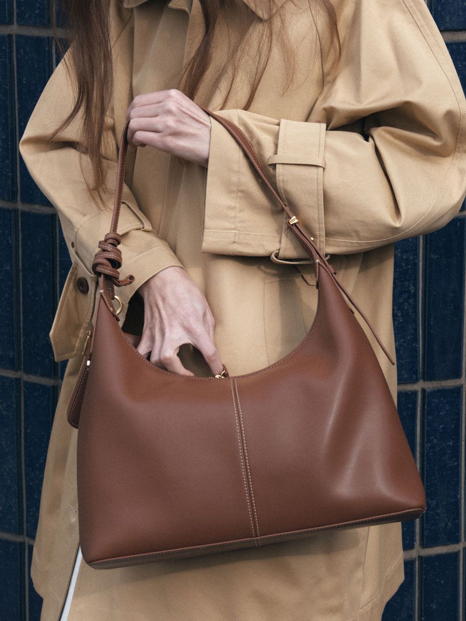★DEMELLIER★ Veneta Hobo Bag Medium_ TAN BROWN ☆DEMELLIER☆ Veneta Hobo Bag Medium_ TAN BROWN (DEMELLIER