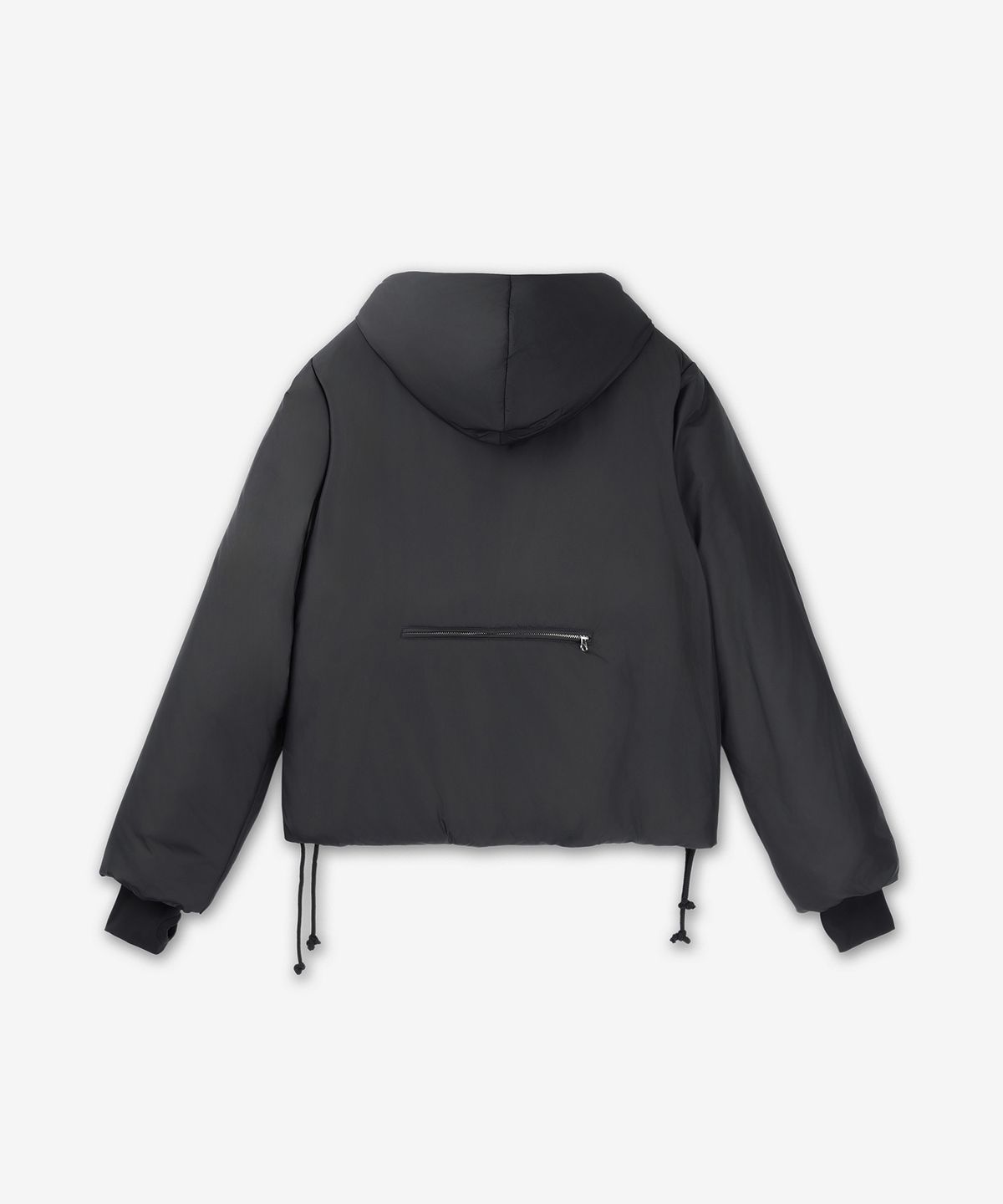 꾸레쥬(COURREGES) AC 나일론 후드 푸퍼 패딩 - 블랙 / 324CMA155PL01129999