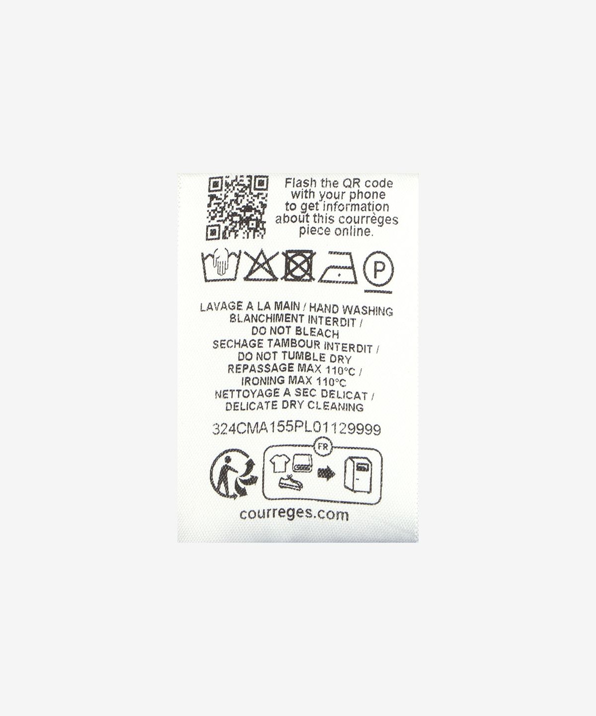꾸레쥬(COURREGES) AC 나일론 후드 푸퍼 패딩 - 블랙 / 324CMA155PL01129999