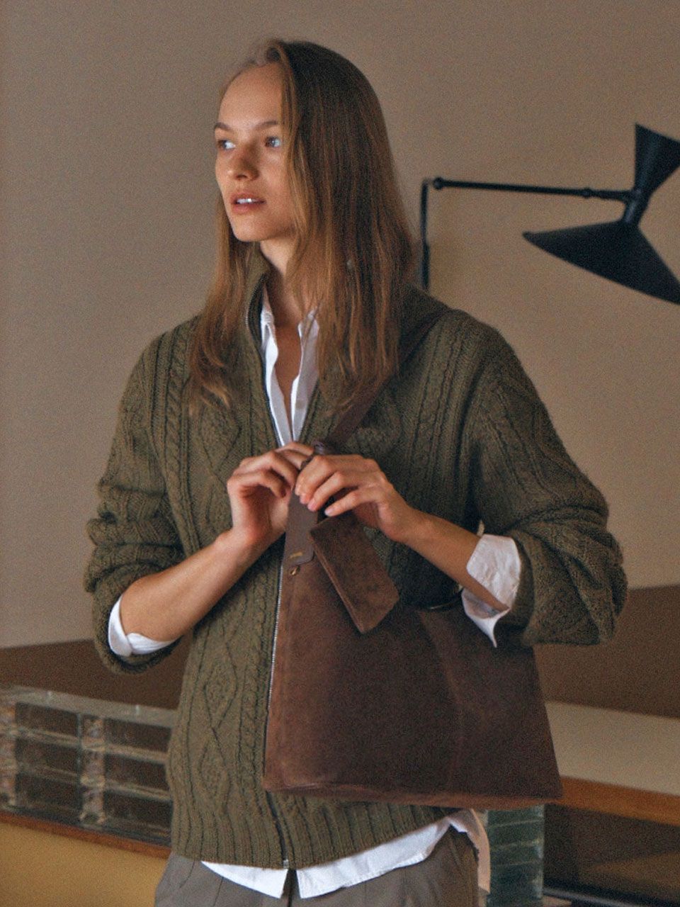 MUSINSA | DEMERIEL Veneta Hobo Bag Medium Chestnut