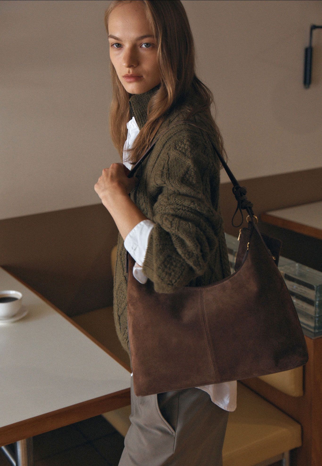 ■DE MERIEL■ Veneta Volume Bag Mocha VENETA MUSINSA | DEMERIEL Veneta Volume Bag Mocha