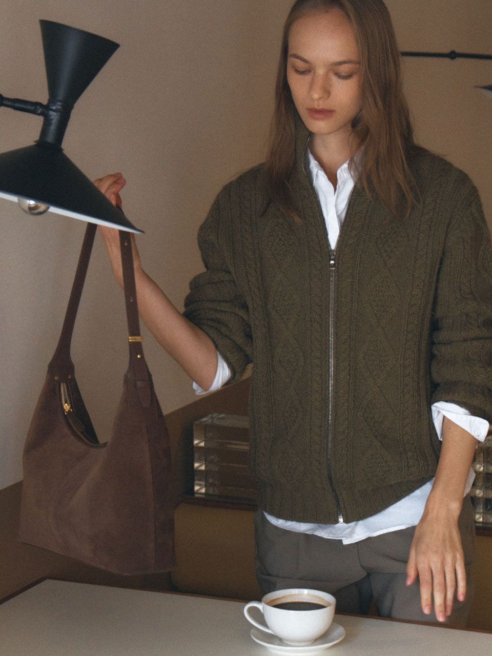 【DE MERIEL】90 Veneta Bag Medium Chestnut Designer fashion, Seoul-fully created | W Concept