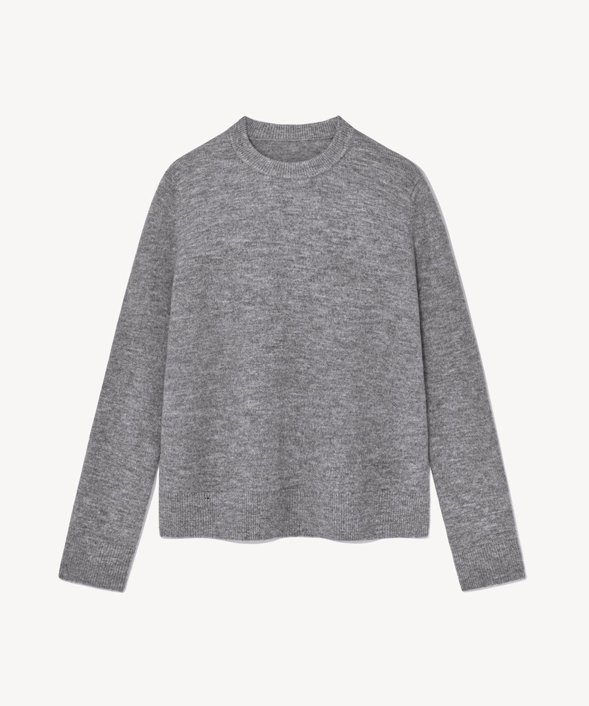리디피(RIDIFI) 라운드 넥 울 블렌드 스웨터 (grey)