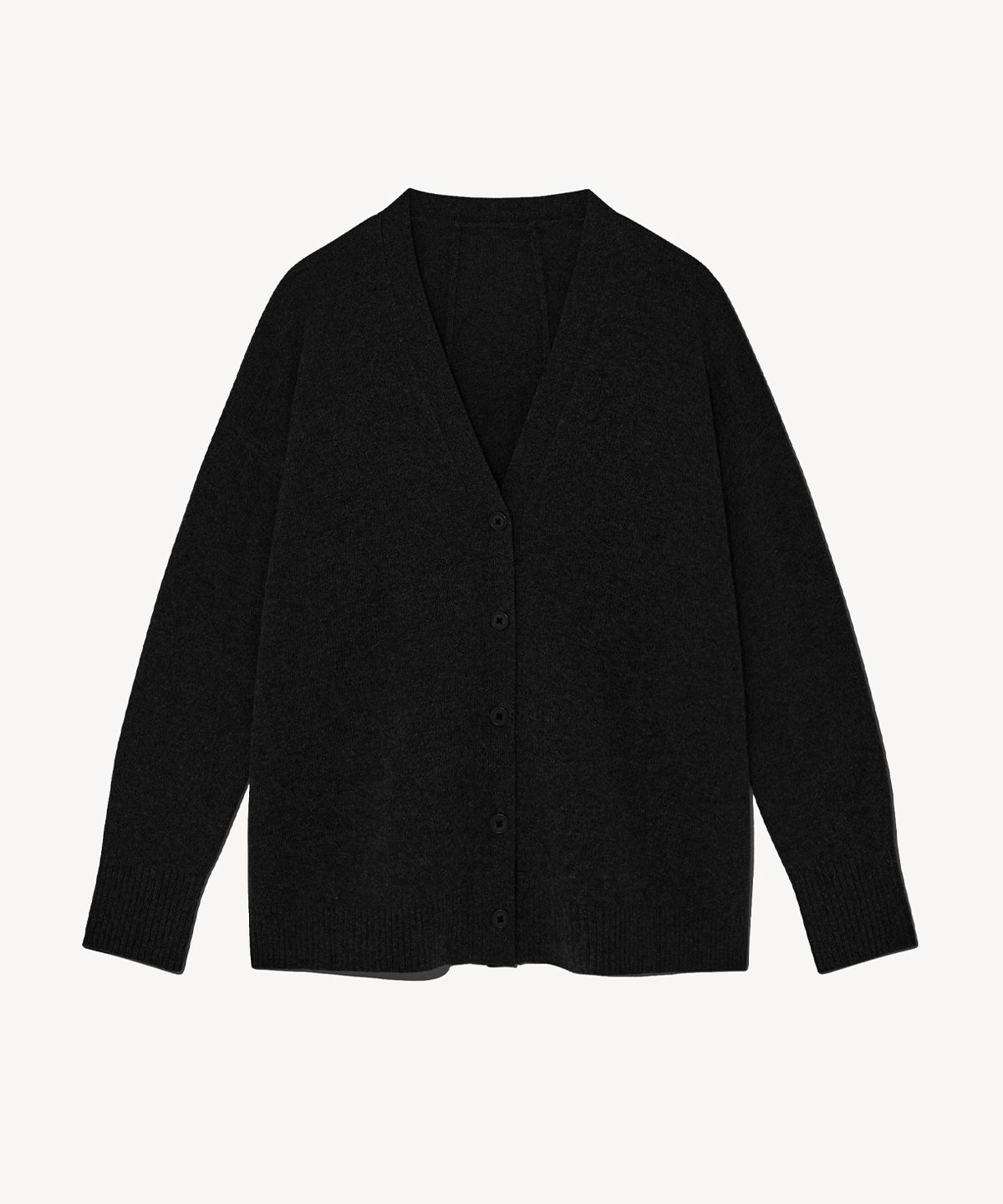 리디피(RIDIFI) 크롭 울 블렌드 가디건 (black)
