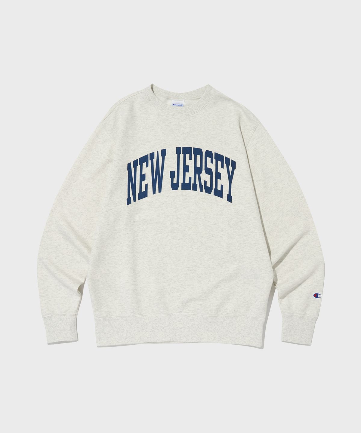 챔피온(CHAMPION) 뉴저지 CVC 크루넥 스웨트셔츠 Cream