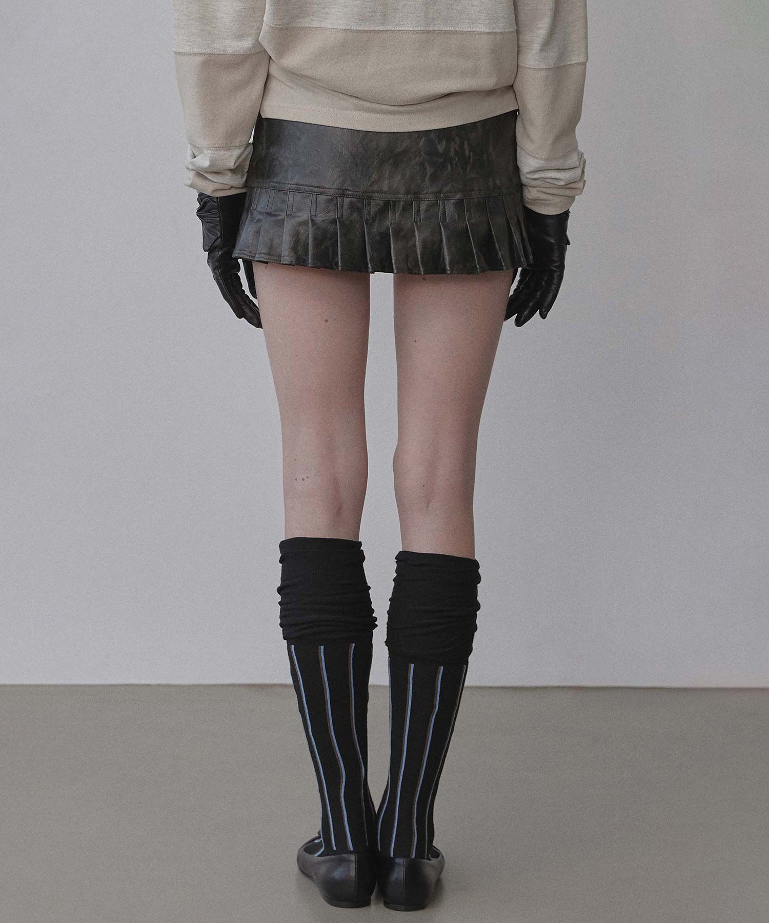 無料配送 ◆ SCULPTOR ◆ Western Faux Leather Micro Skirt 無料配送 ◇ SCULPTOR ◇ Western Faux Leather Micro Skirt