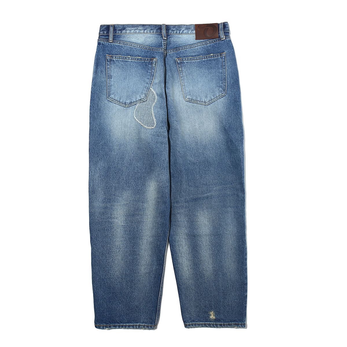 오가프(OGARP) Patchwork Panneled Denim Pants Darkblue