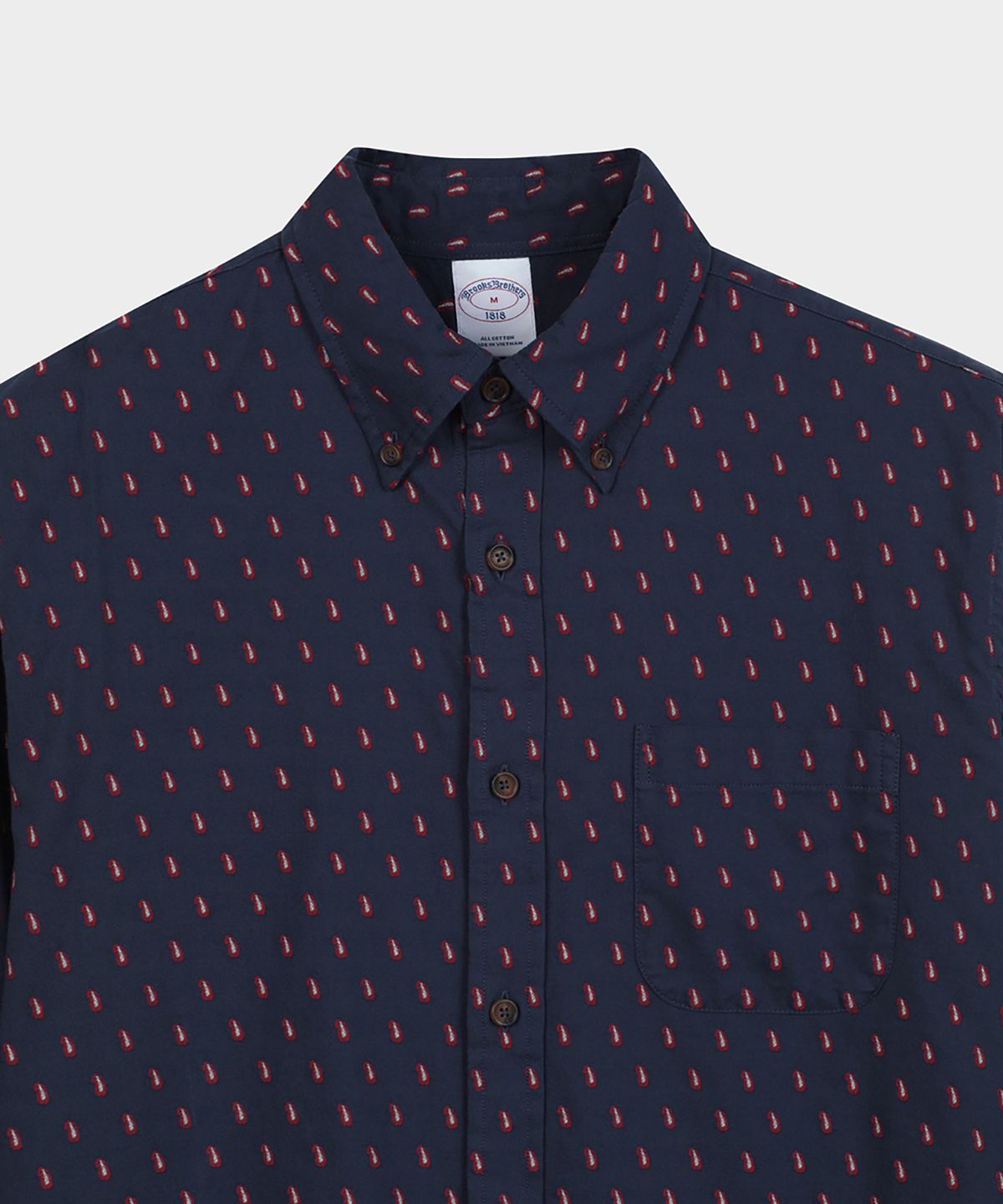 브룩스 브라더스(BROOKS BROTHERS) 프라이데이 풀라드 도비 셔츠 (네이비) (BBTHMF3583QEF)