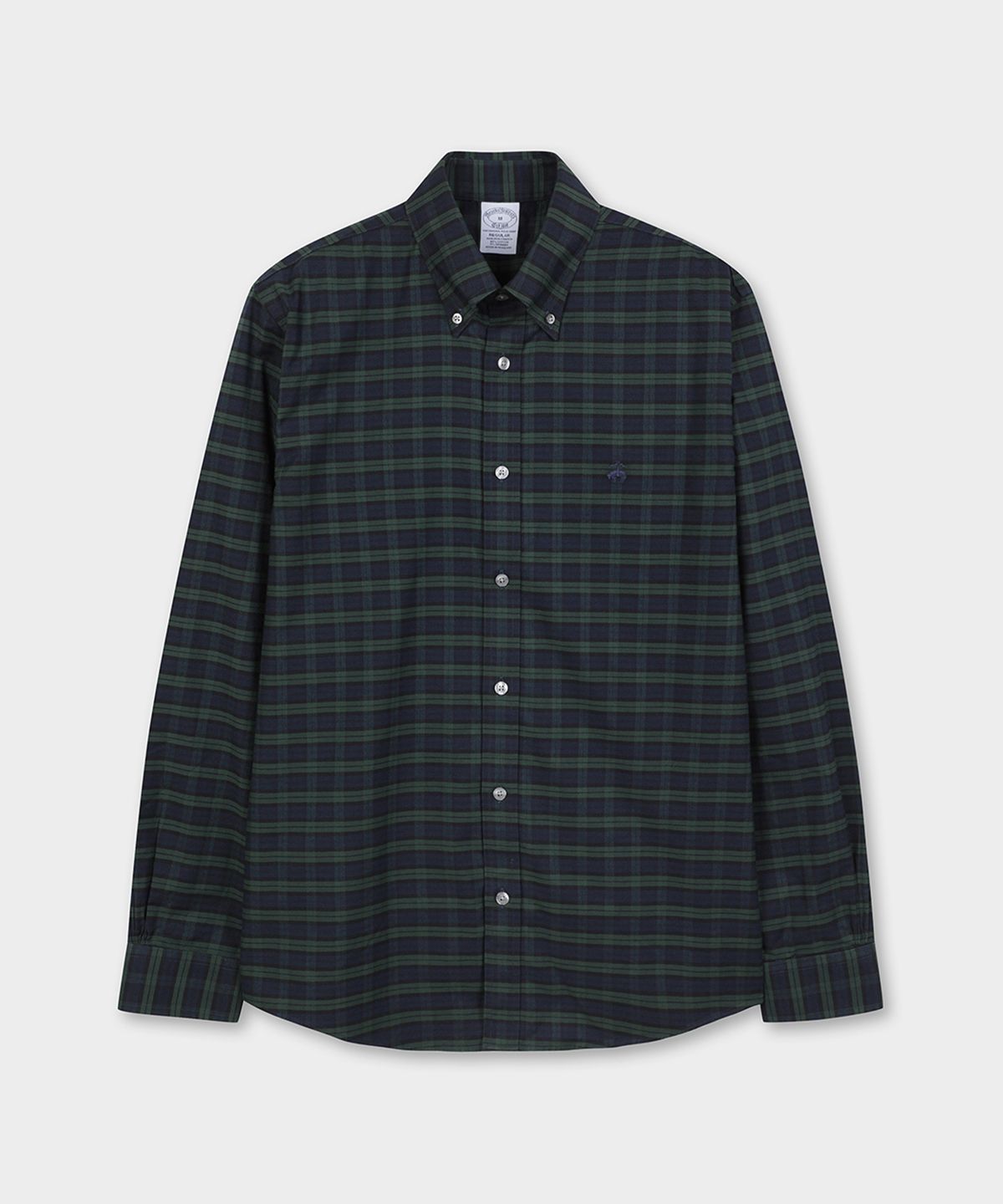 브룩스 브라더스(BROOKS BROTHERS) 레귤러핏 논아이론 옥스포드 체크 스포츠셔츠 (멀티) (BBTHMM37967EF)
