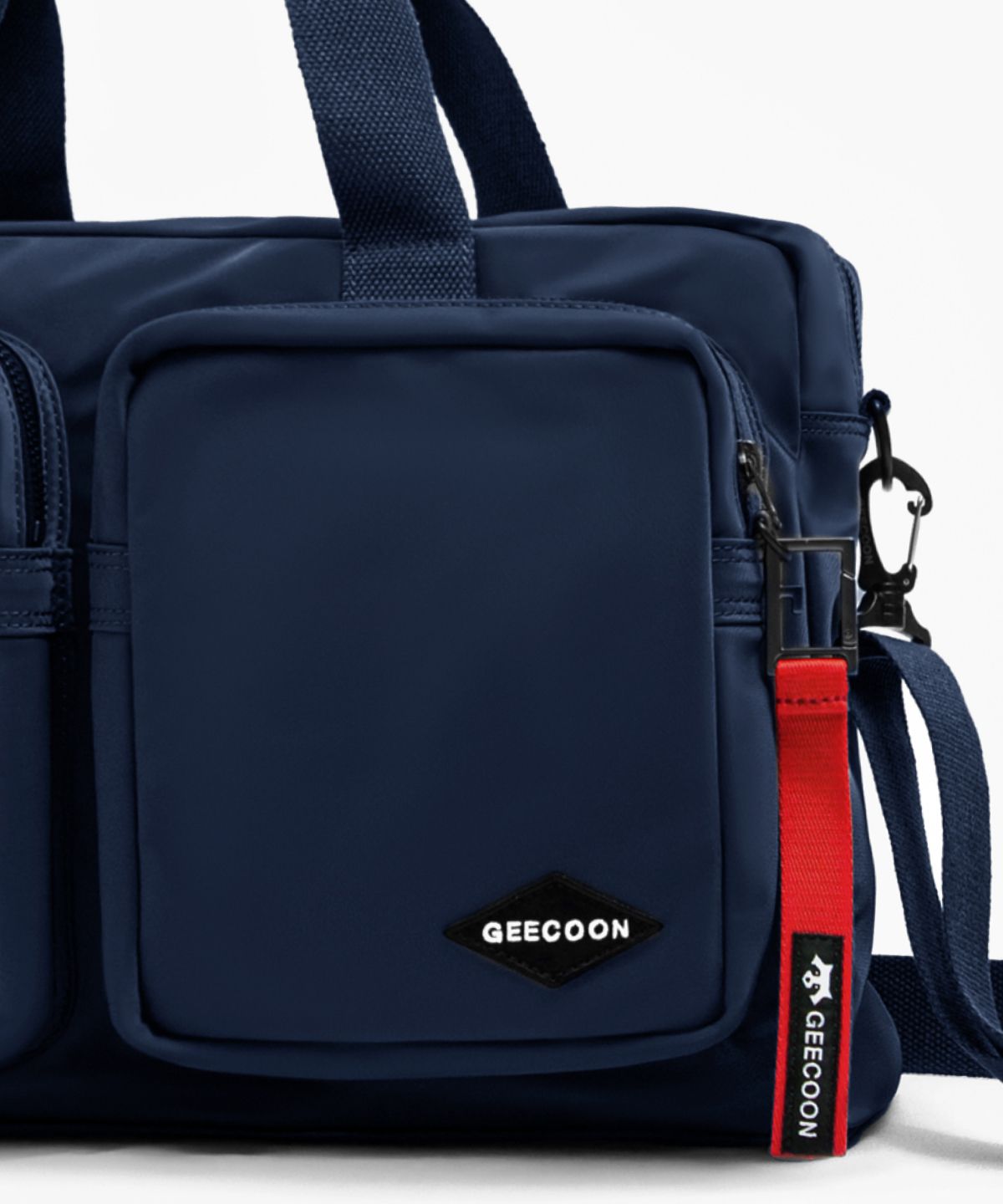 지쿤(GEECOON) 나일론 듀얼포켓 유틸리티 워크 토트백 GEE245-701 네이비