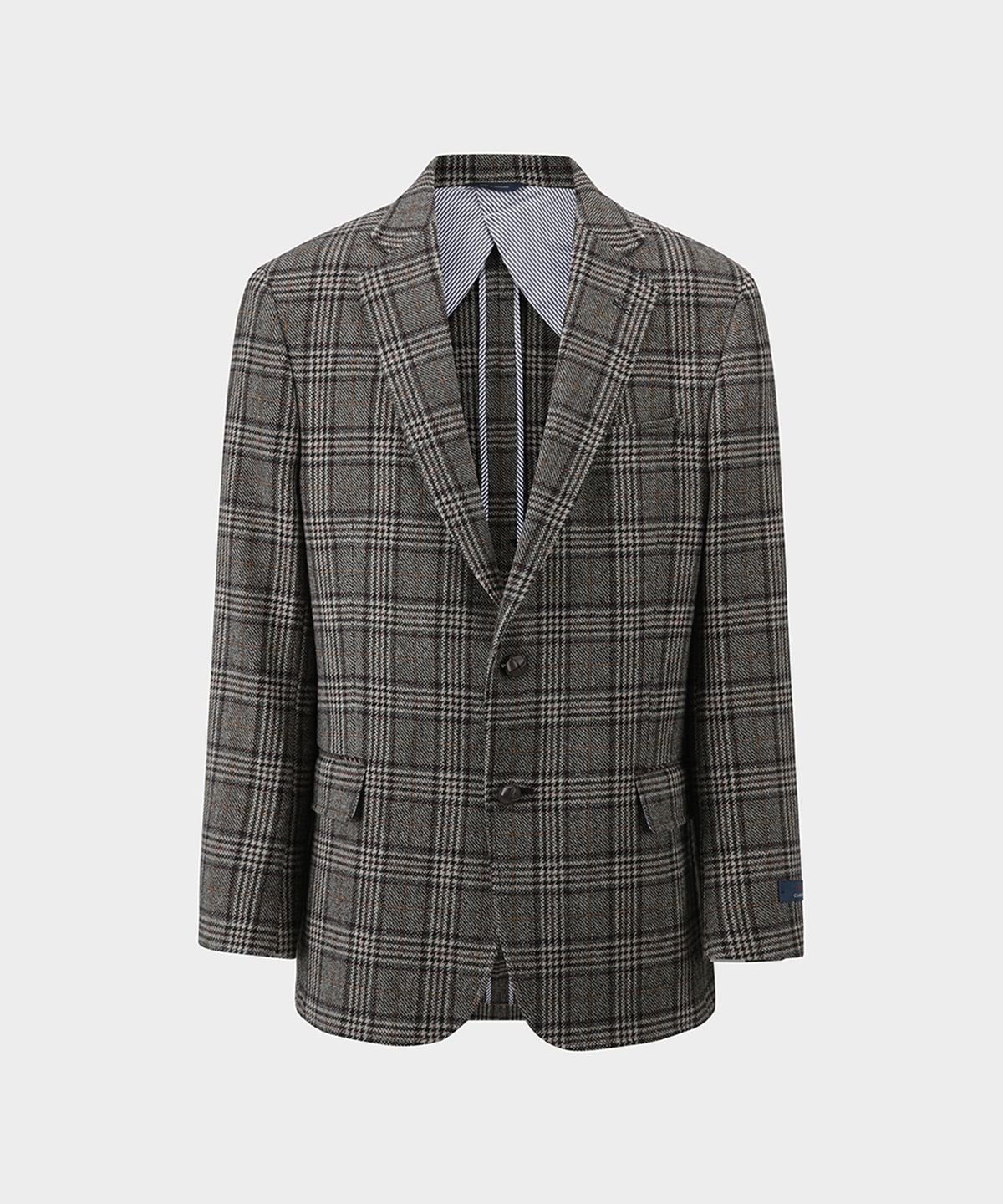 브룩스 브라더스(BROOKS BROTHERS) 클래식핏 1818 울 트위드 체크 2버튼 스포츠코트 (브라운) (BBJSMM46404EF)