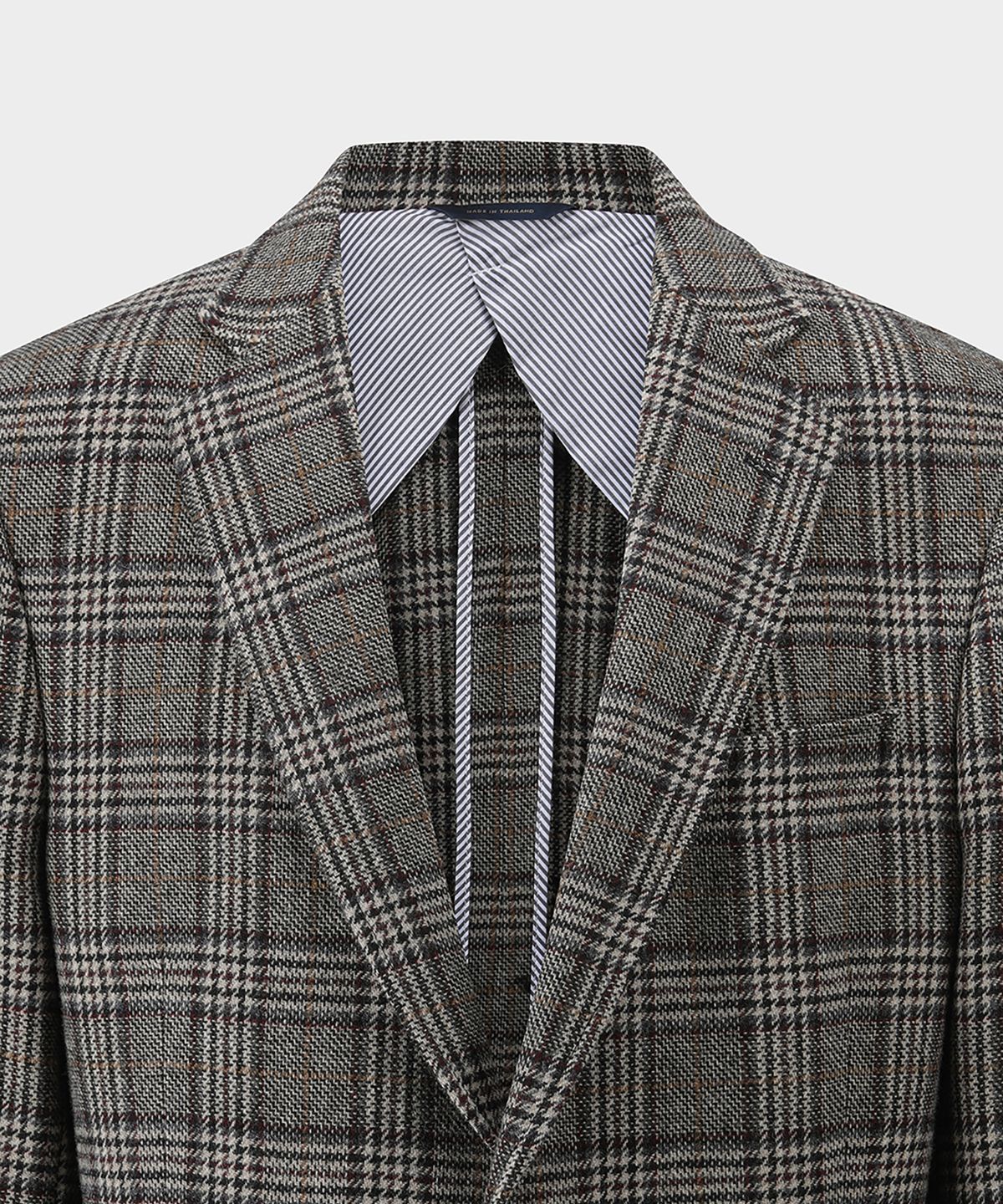 브룩스 브라더스(BROOKS BROTHERS) 클래식핏 1818 울 트위드 체크 2버튼 스포츠코트 (브라운) (BBJSMM46404EF)