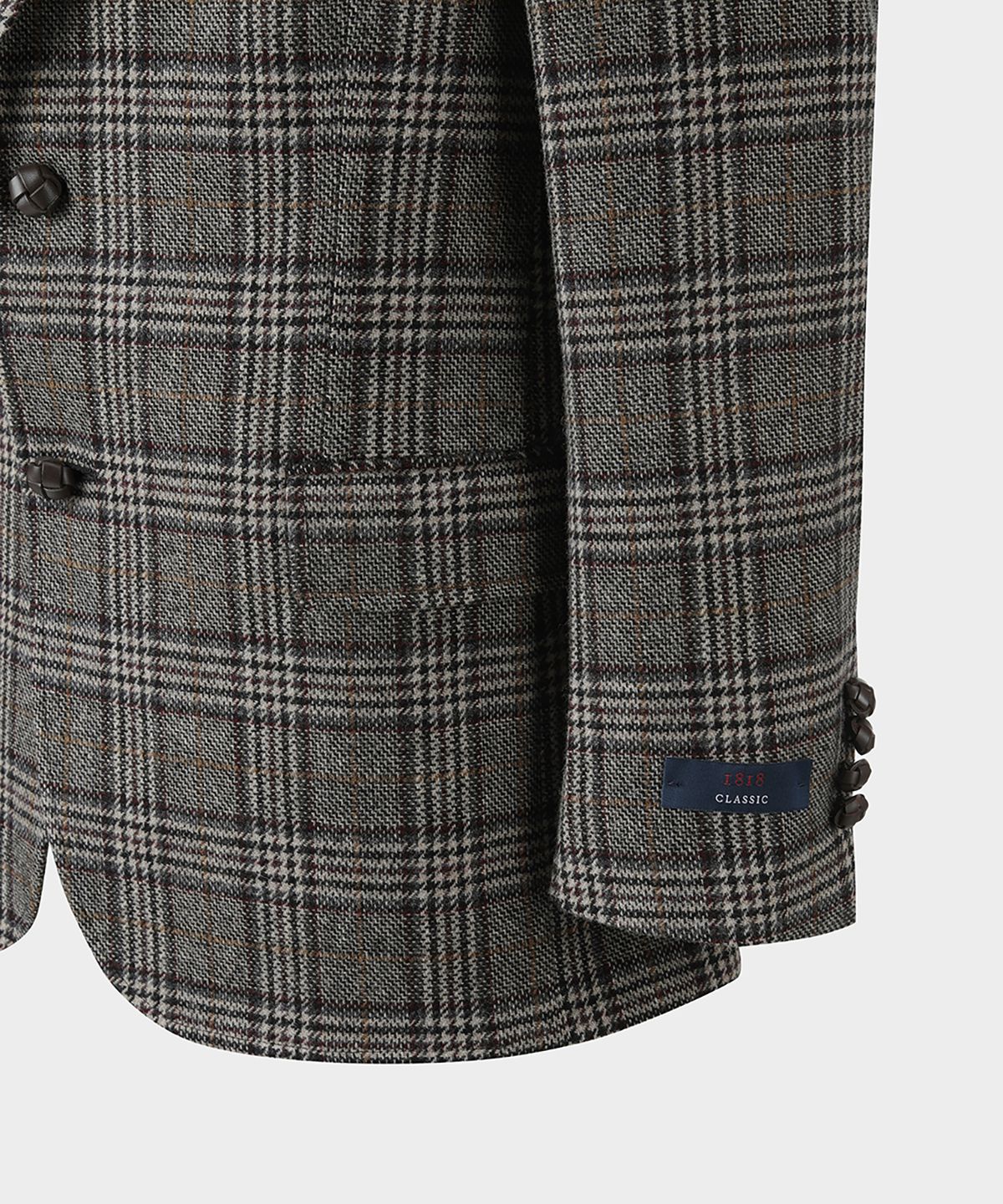 브룩스 브라더스(BROOKS BROTHERS) 클래식핏 1818 울 트위드 체크 2버튼 스포츠코트 (브라운) (BBJSMM46404EF)