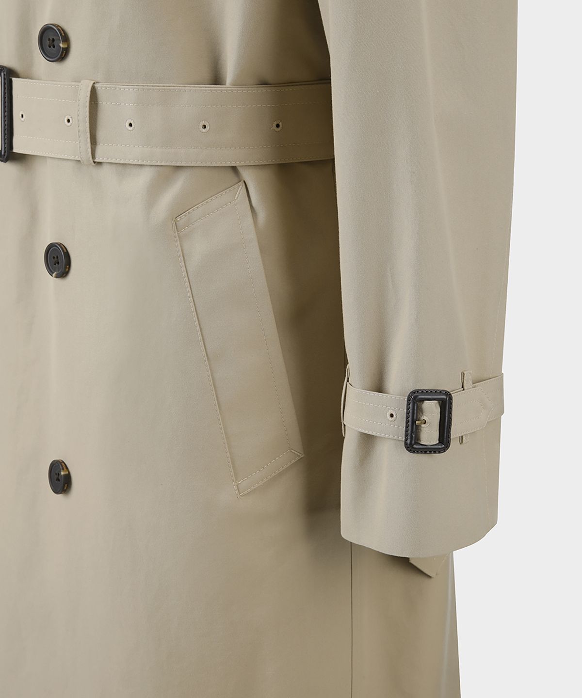 브룩스 브라더스(BROOKS BROTHERS) 더블 트렌치코트 (베이지) (BBCDMF5297ZEW)