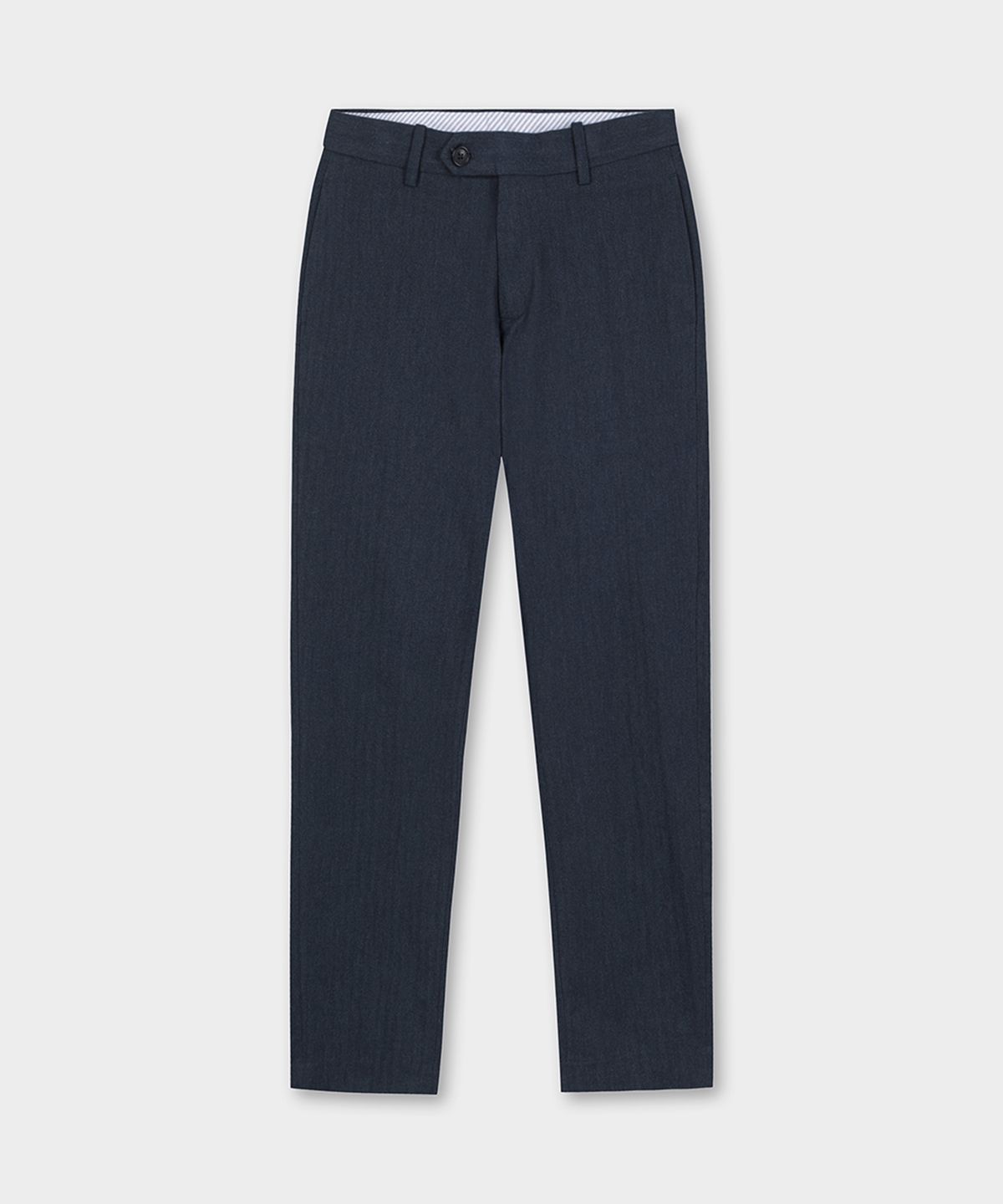 브룩스 브라더스(BROOKS BROTHERS) 레귤러핏 헤링본 플란넬 팬츠 (네이비) (BBPCMF4761QEF)