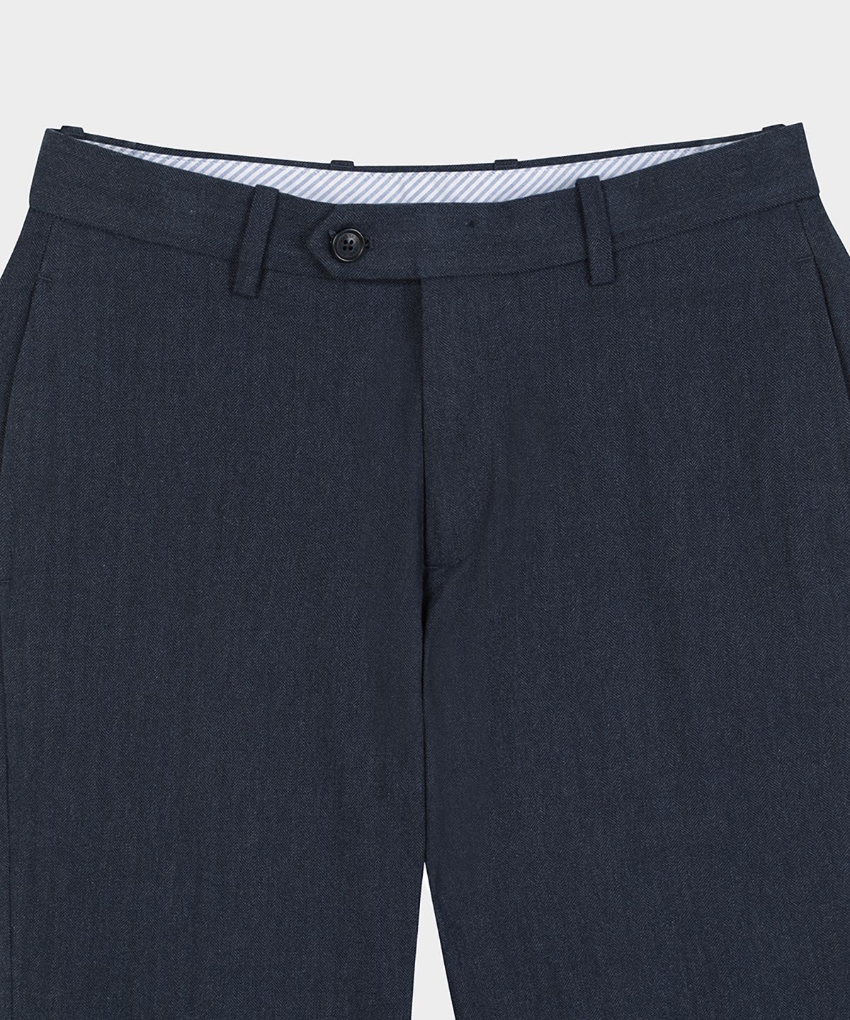 브룩스 브라더스(BROOKS BROTHERS) 레귤러핏 헤링본 플란넬 팬츠 (네이비) (BBPCMF4761QEF)