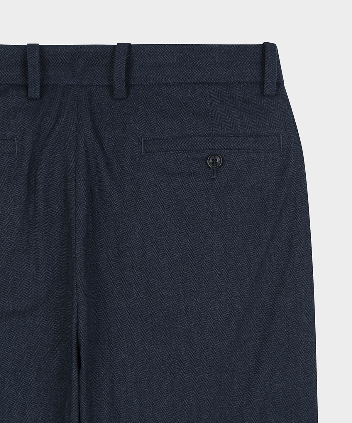 브룩스 브라더스(BROOKS BROTHERS) 레귤러핏 헤링본 플란넬 팬츠 (네이비) (BBPCMF4761QEF)