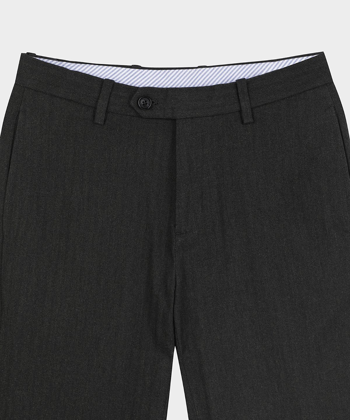 브룩스 브라더스(BROOKS BROTHERS) 레귤러핏 헤링본 플란넬 팬츠 (차콜) (BBPCMF4760VEF)
