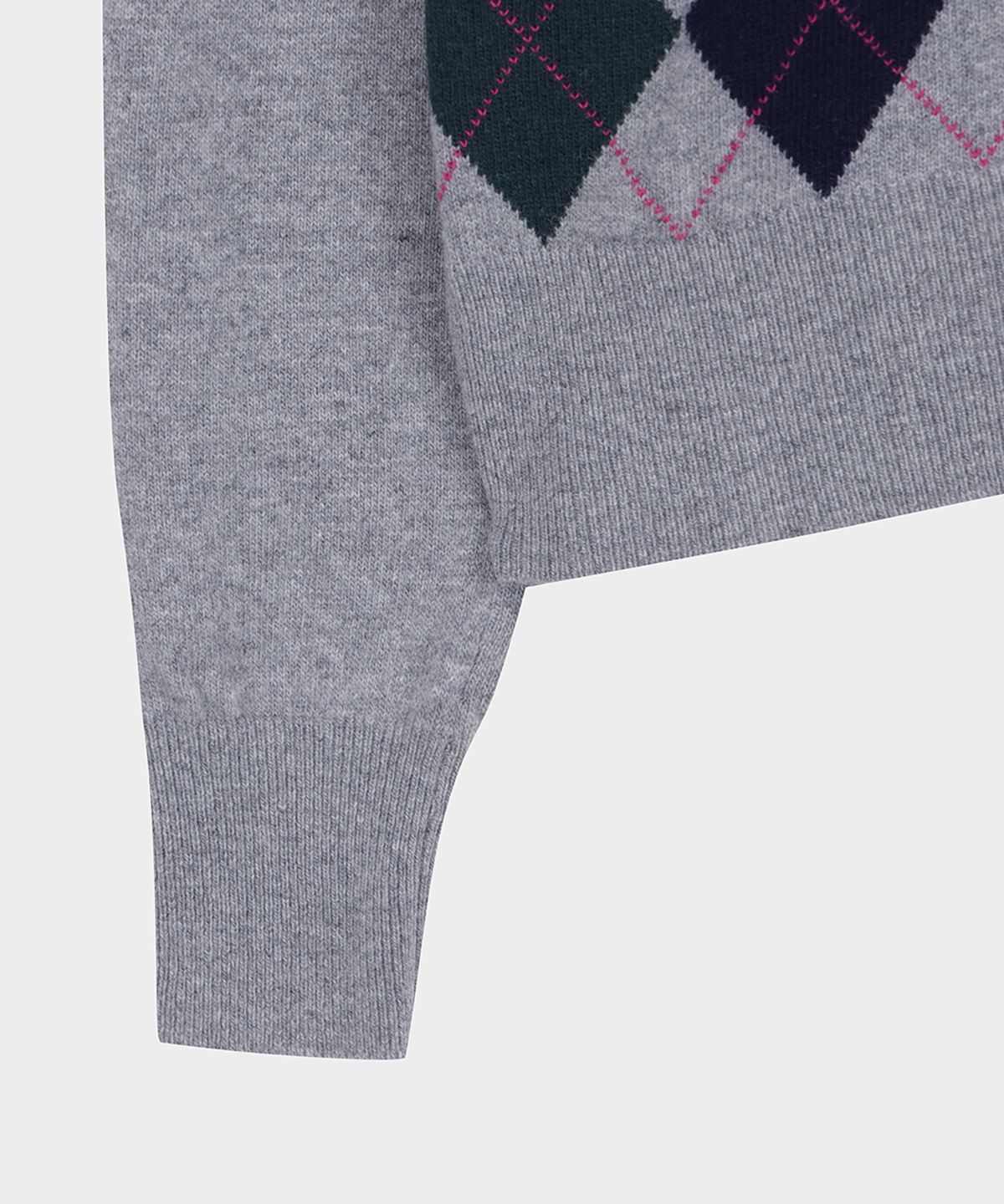 브룩스 브라더스(BROOKS BROTHERS) 메리노울 아가일 가디건 (핑크) (BBWCWF4045CEF)