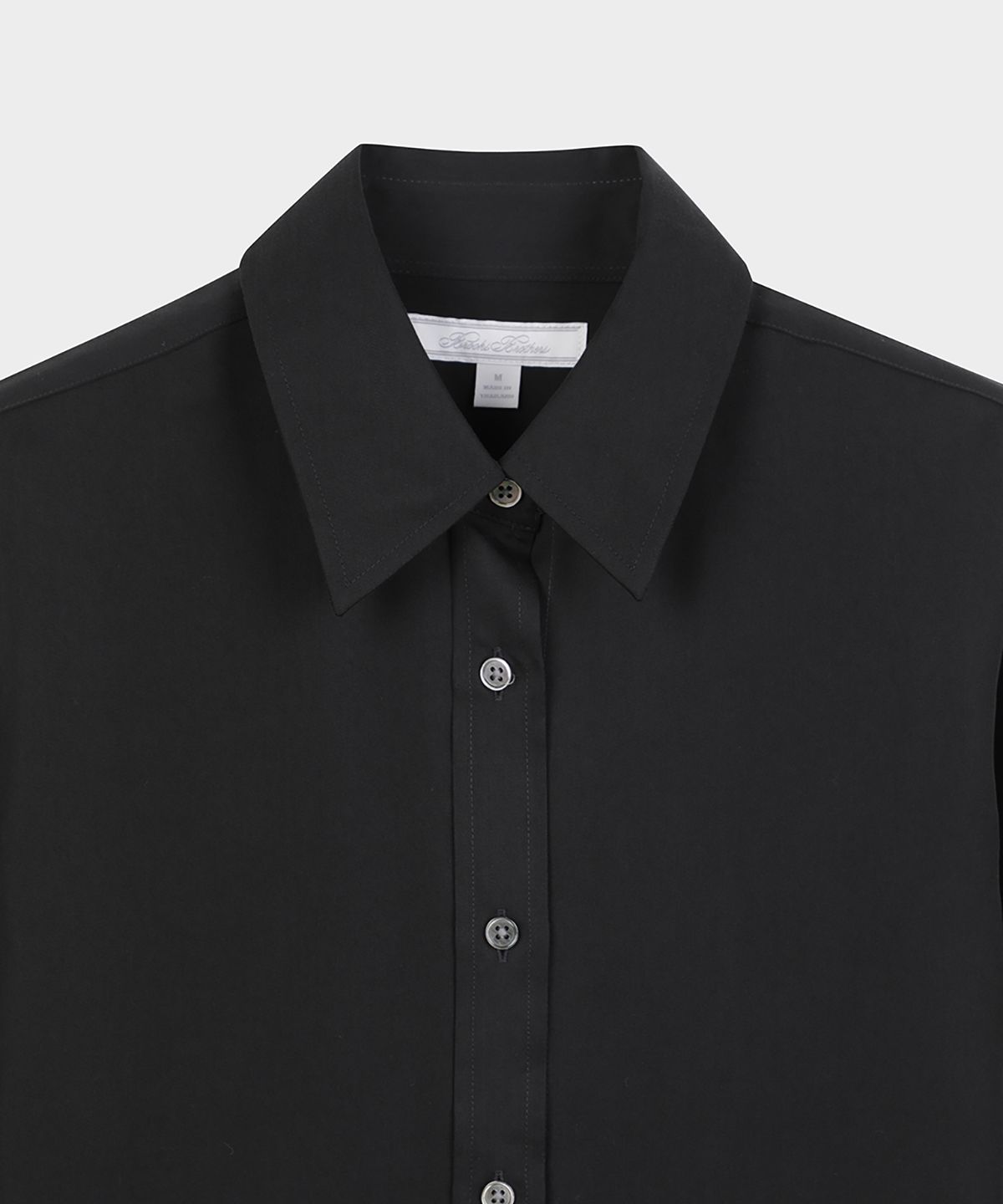 브룩스 브라더스(BROOKS BROTHERS) 릴렉스핏 큐프라 비스코스 블라우스 (블랙) (BBTHWM4593UEF)