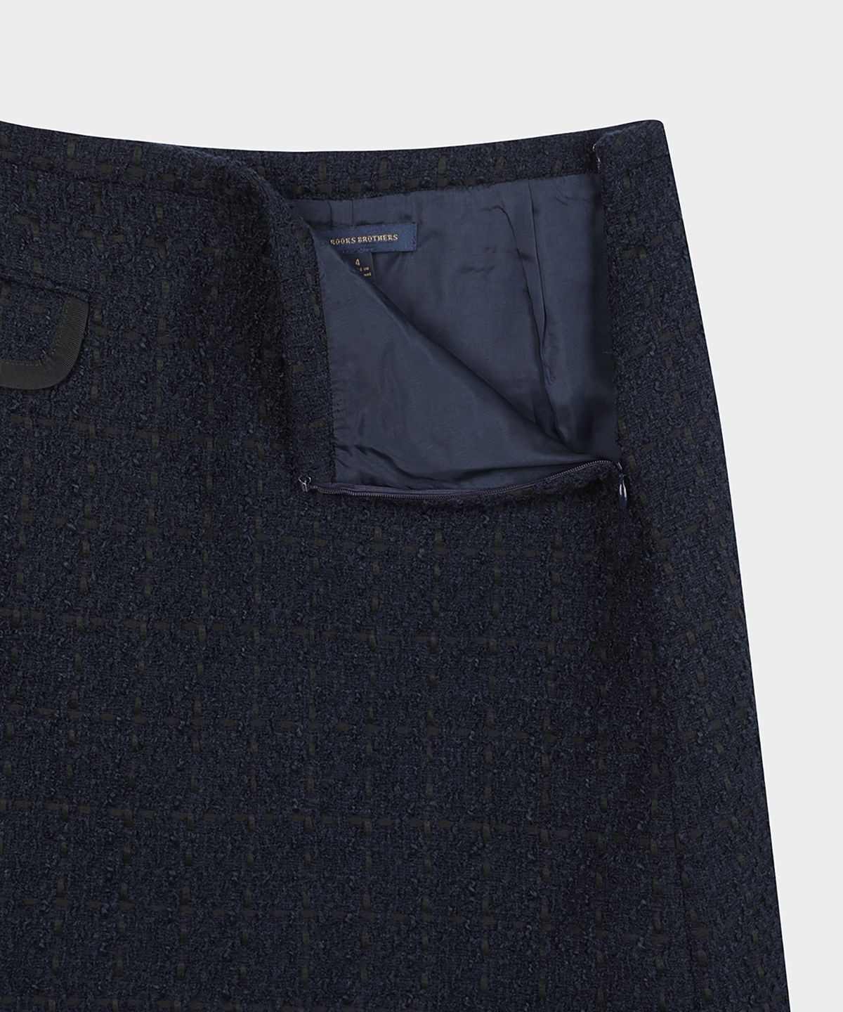 브룩스 브라더스(BROOKS BROTHERS) 부클 2포켓 스커트 (네이비) (BBKZWF4151QEF)
