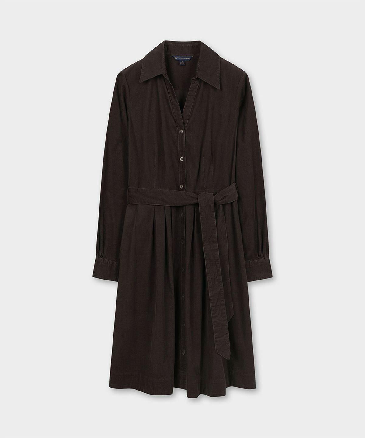 브룩스 브라더스(BROOKS BROTHERS) 코듀로이 셔츠원피스 (브라운) (BBDZWF62384EF)
