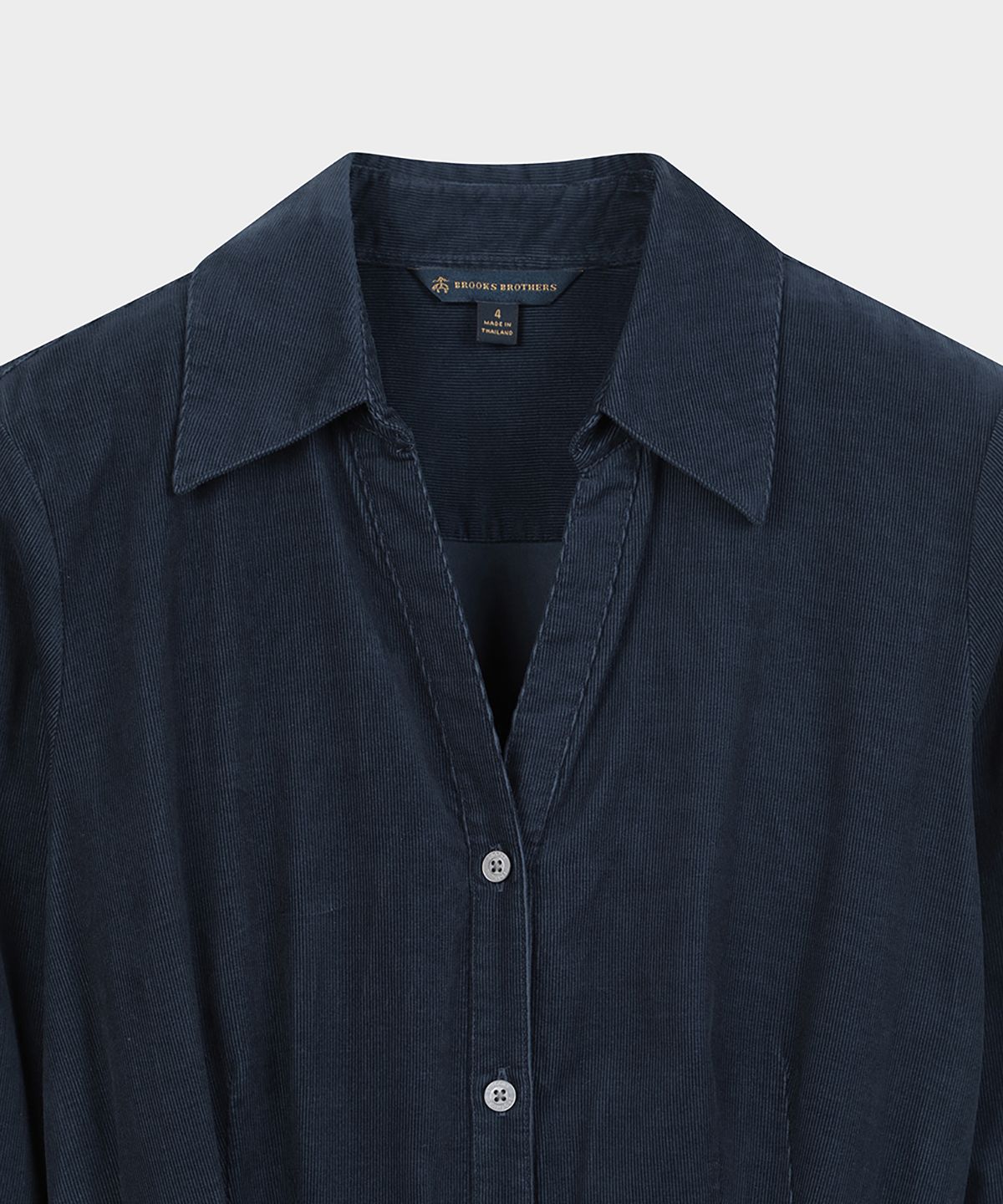 브룩스 브라더스(BROOKS BROTHERS) 코듀로이 셔츠원피스 (네이비) (BBDZWF3273QEF)
