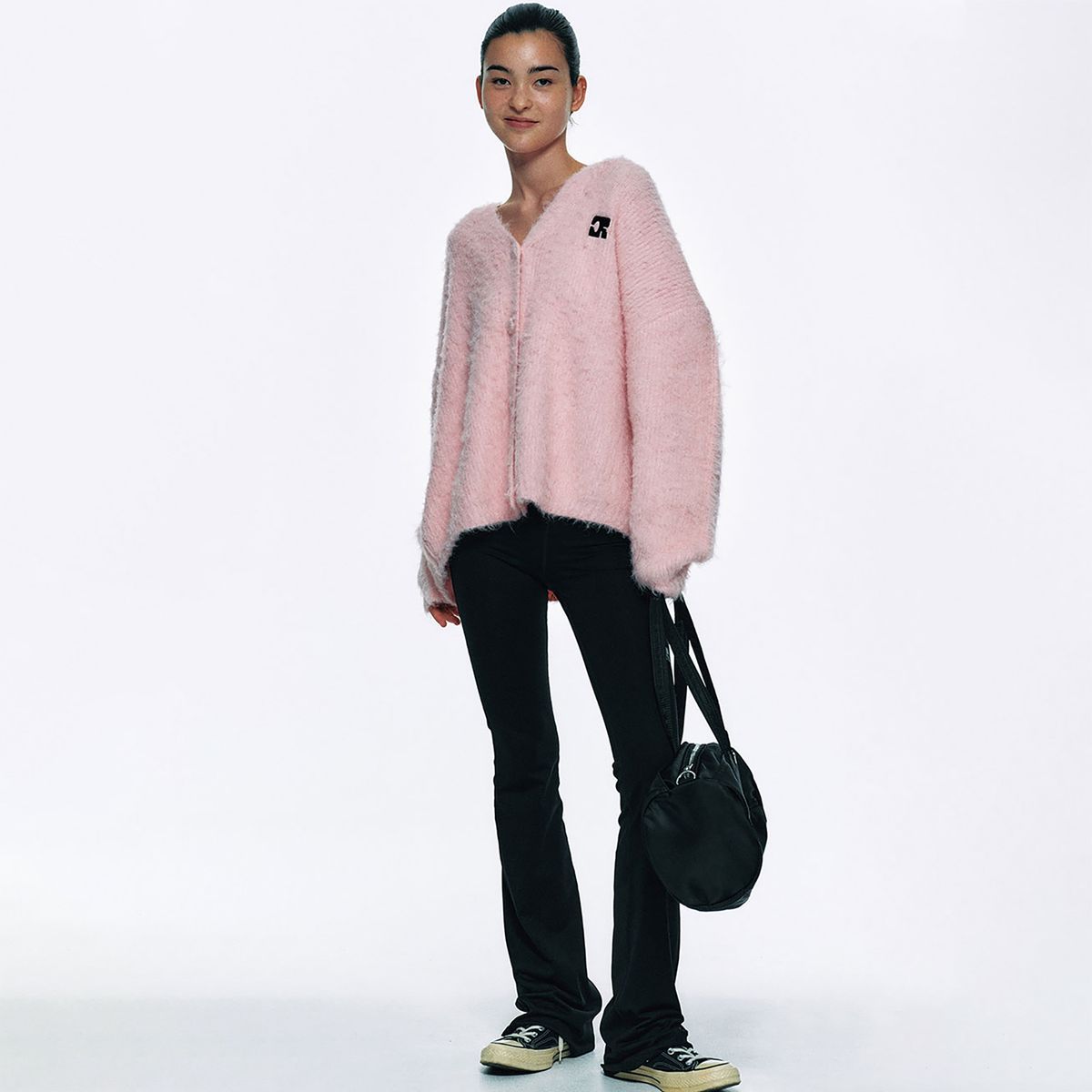 센토르(CENTAUR.KR) CENTAUR BULKY BRUSHED WOOL CARDIGAN_PINK