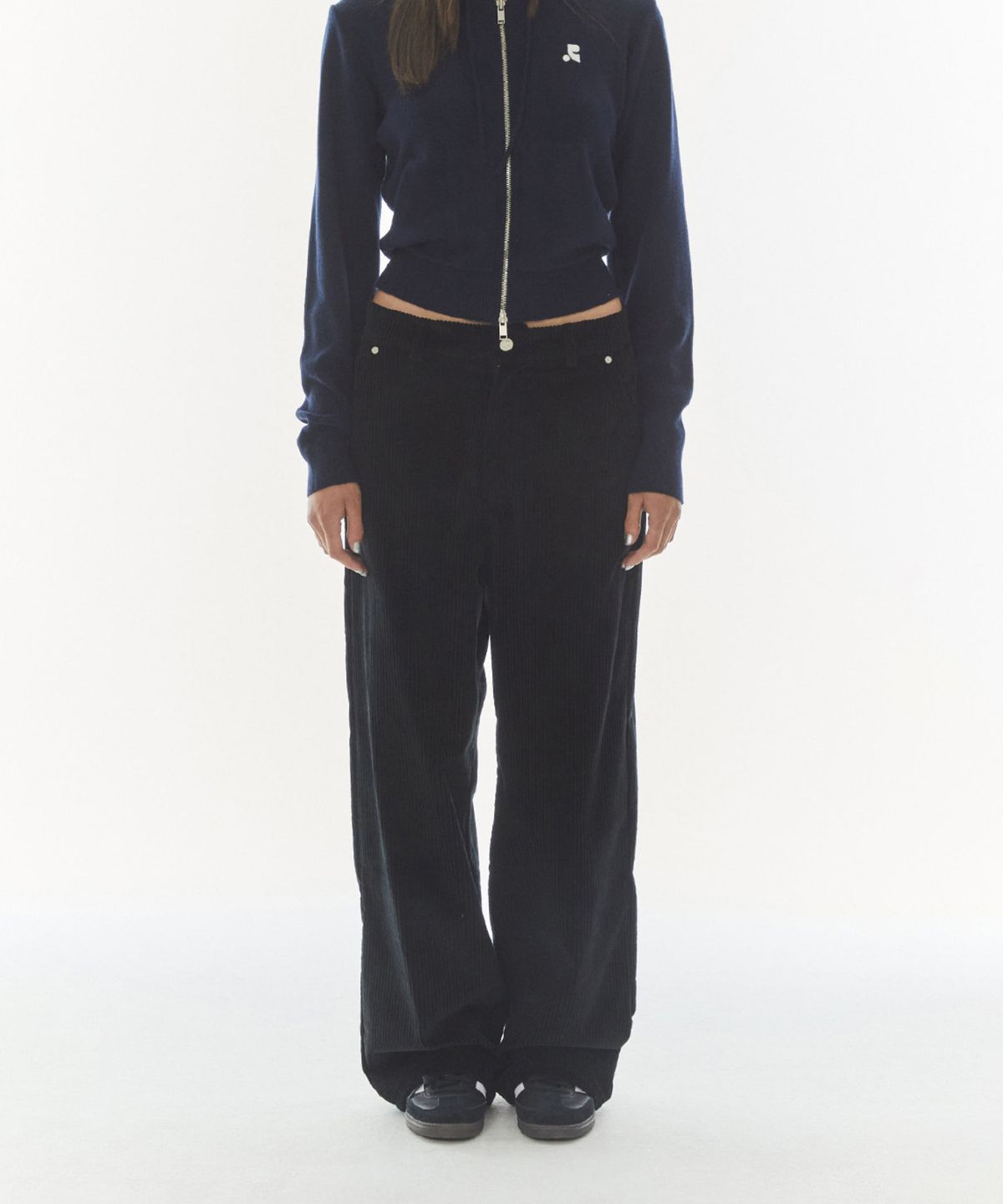 레스트앤레크레이션(REST&RECREATION) LOGO CORDUROY PANTS - BLACK
