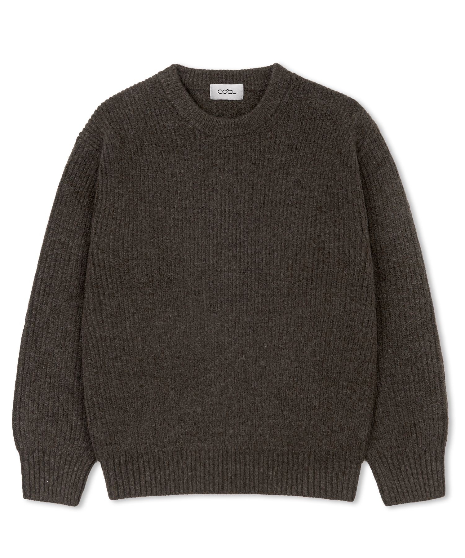 【MODERNIF】Cash Basic Hachi Knit Hacci Sweater Knit Jersey Tribal Pattern Black And White