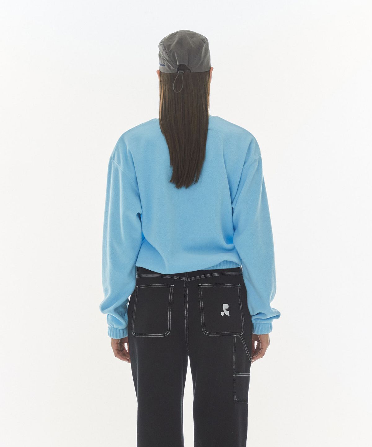 레스트앤레크레이션(REST&RECREATION) LOGO FLEECE SWEATSHIRT - BLUE